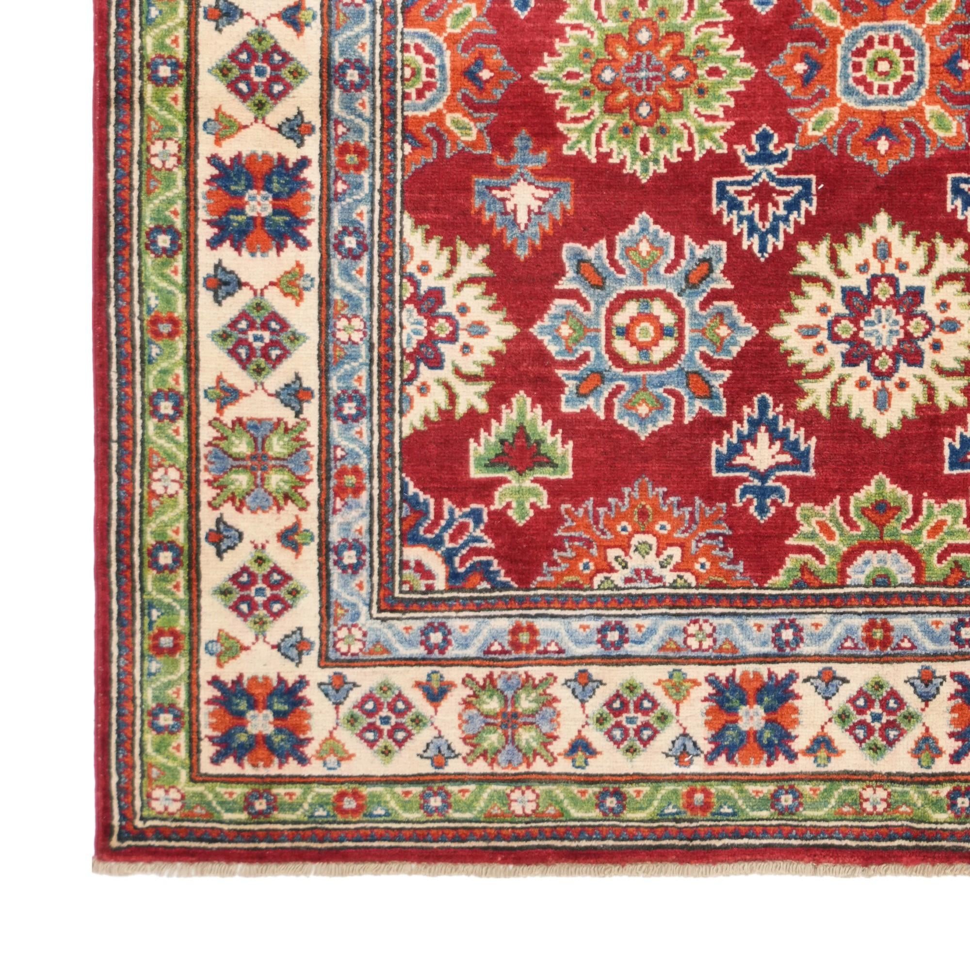 5' x 6' 10 Hand Knotted Kazak Rug
