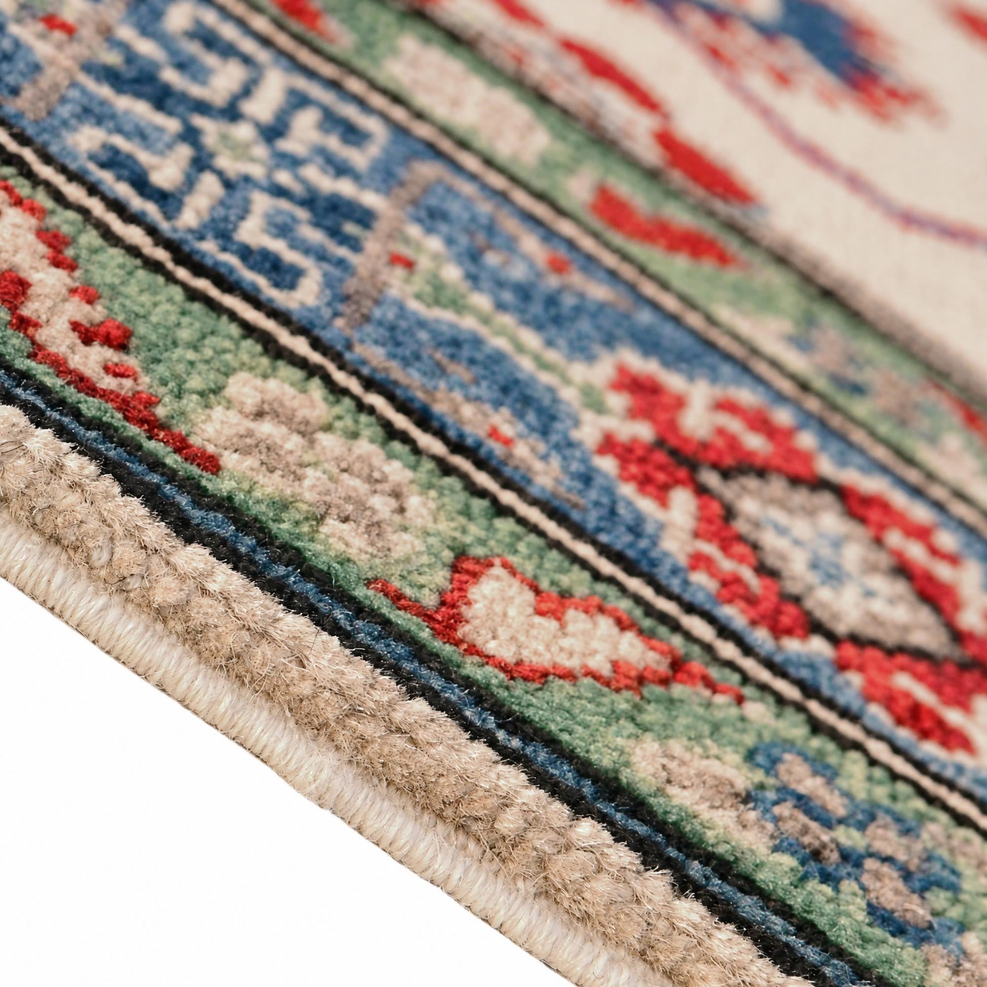 95cm x 150cm Hand Knotted Kazak Rug