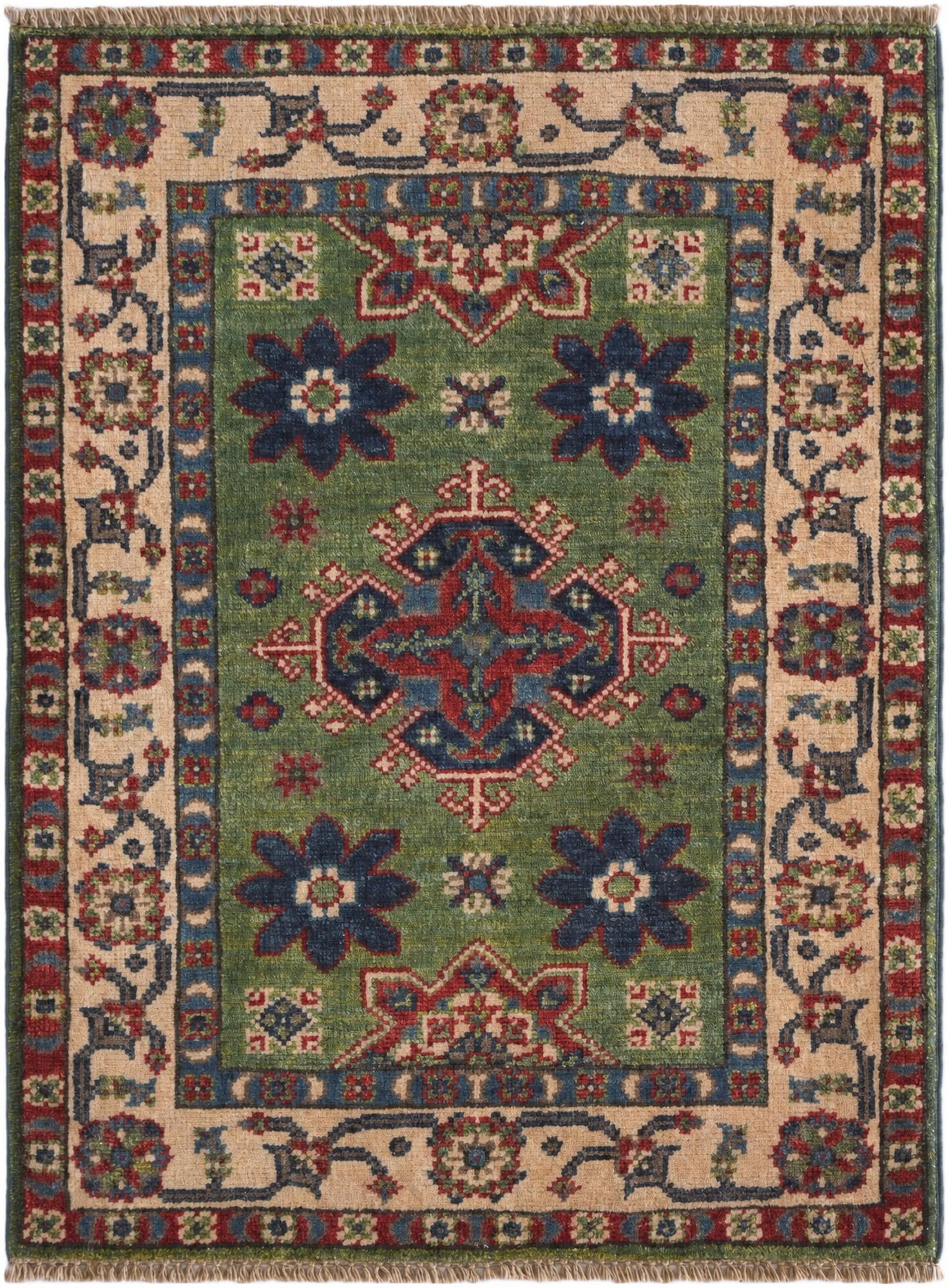 2' 1 x 2' 10 Hand Knotted Kazak Rug
