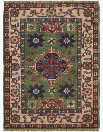 2' 1 x 2' 10 Hand Knotted Kazak Rug