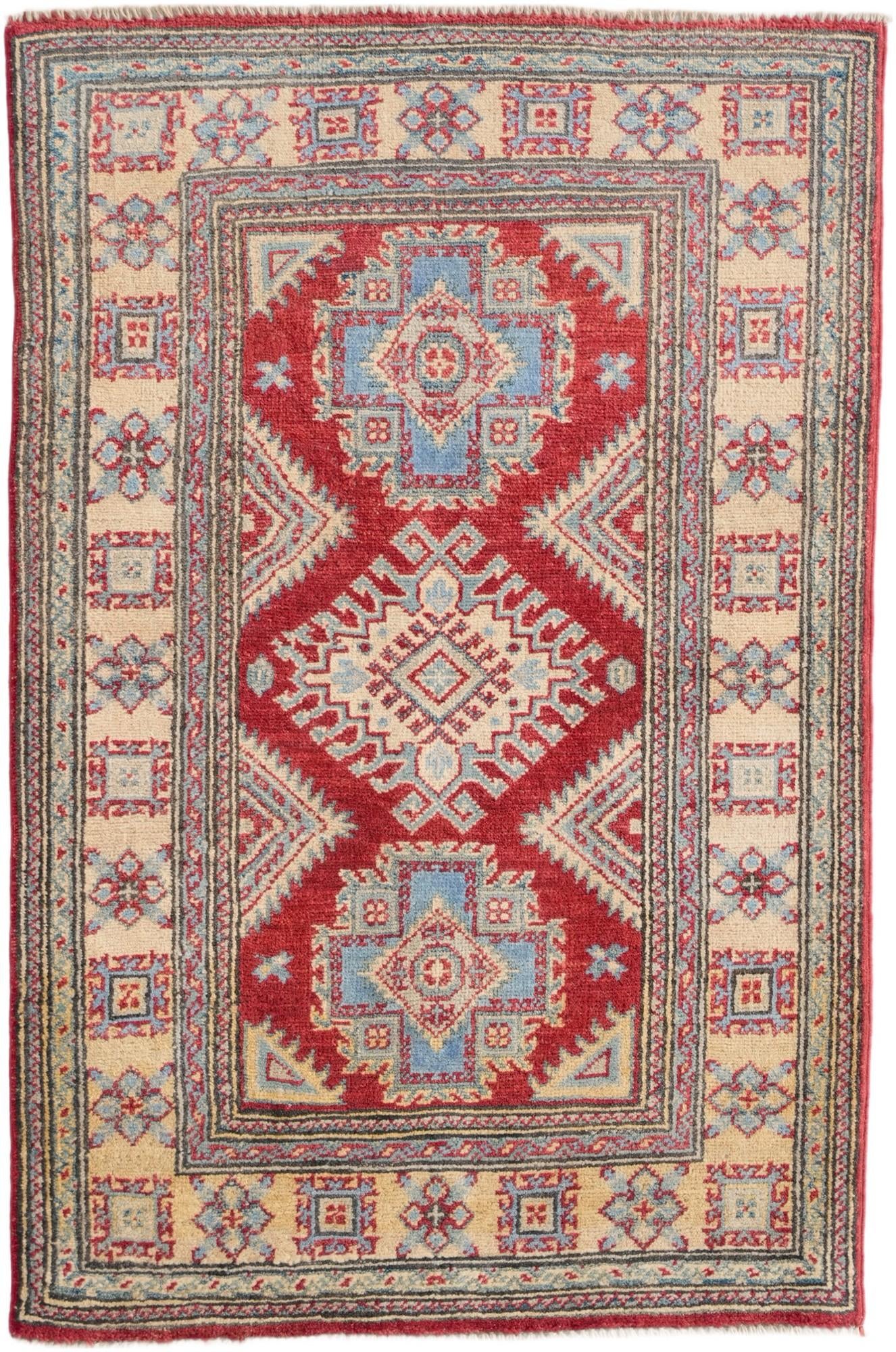 2' 8 x 4' 1 Hand Knotted Kazak Rug