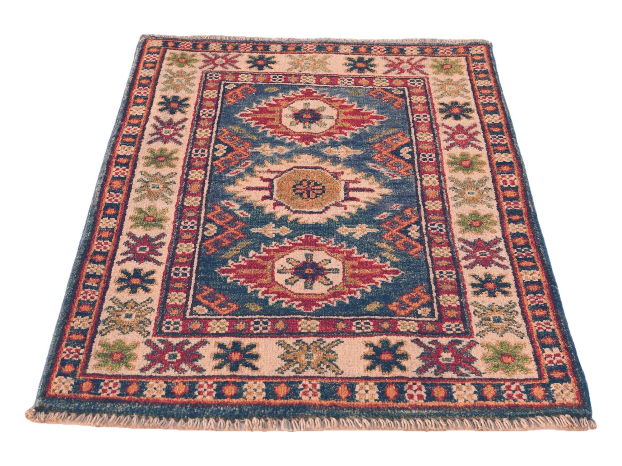 65cm x 85cm Hand Knotted Kazak Rug