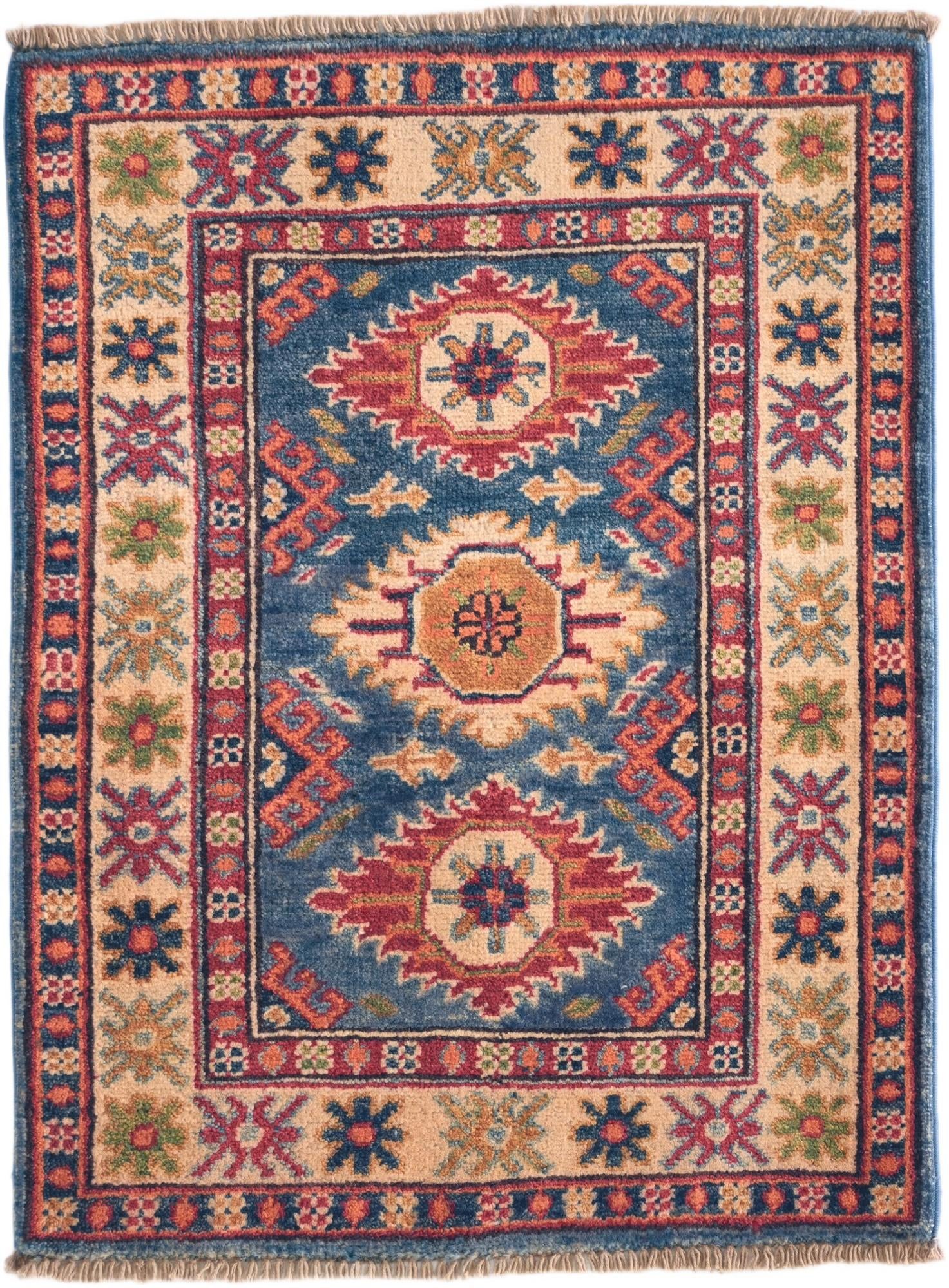2' 1 x 2' 10 Hand Knotted Kazak Rug