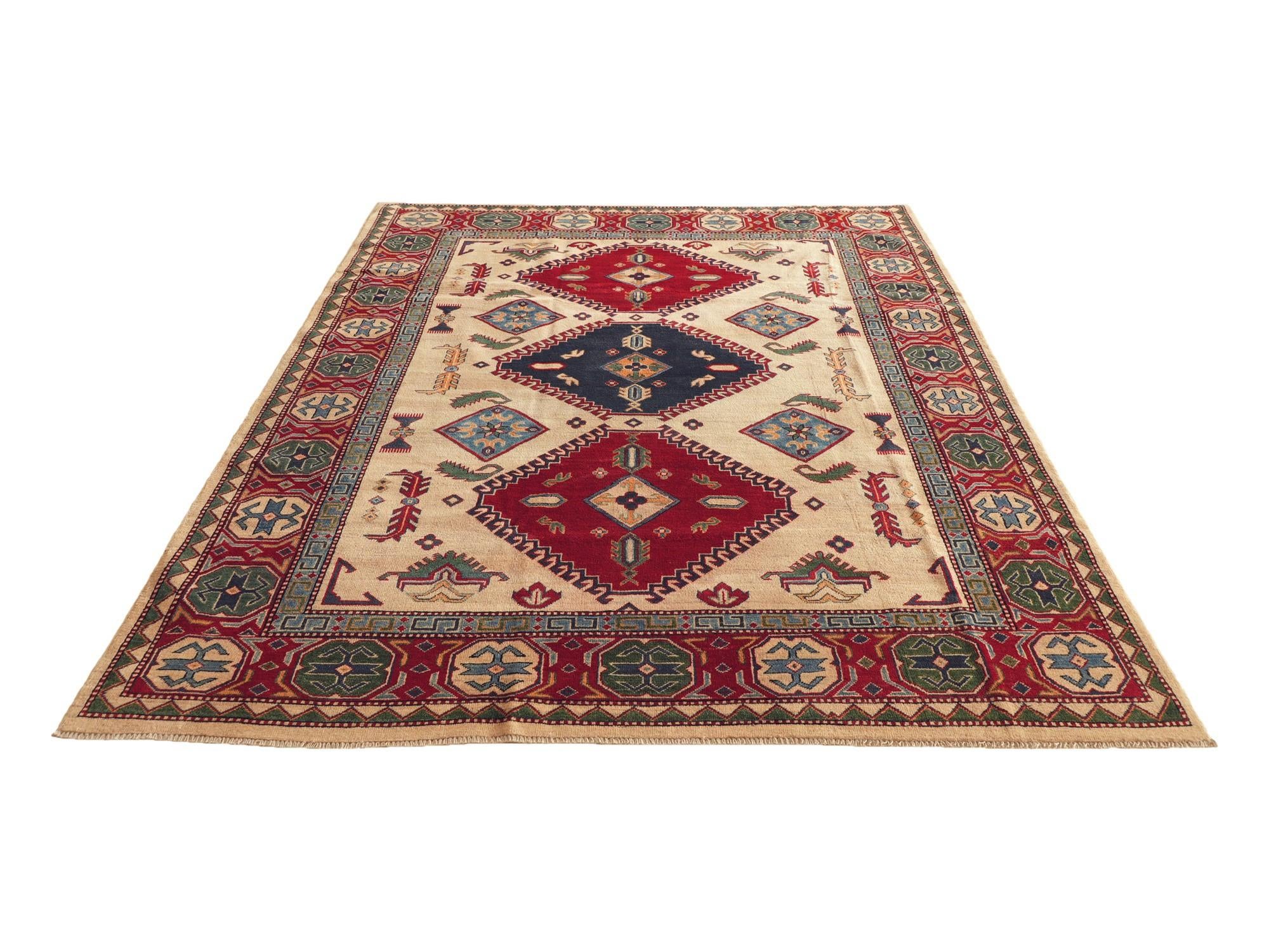 Detail image 5 of 10: 6' 7 x 9' 8 Hand Knotted Kazak Rug