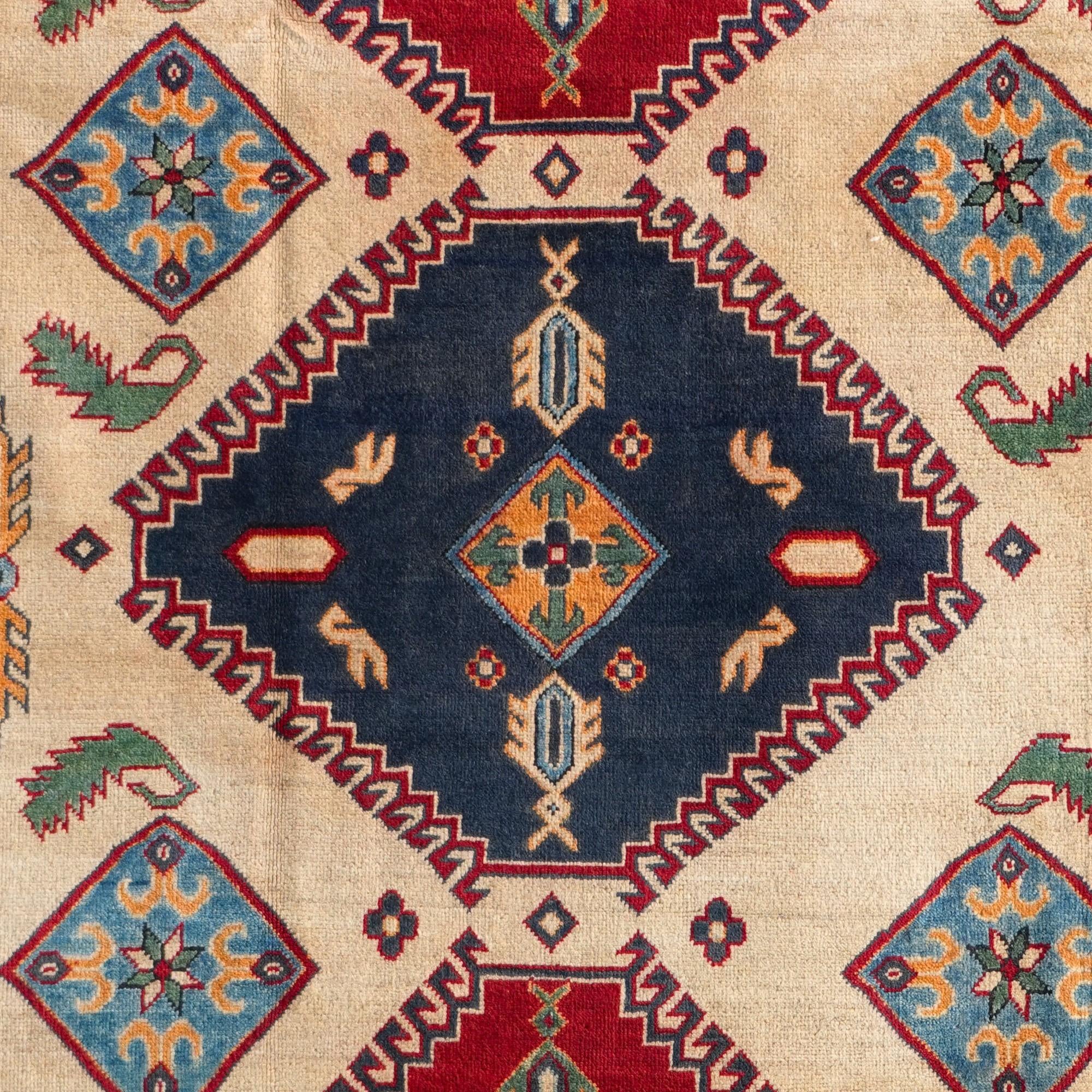 Detail image 10 of 10: 6' 7 x 9' 8 Hand Knotted Kazak Rug