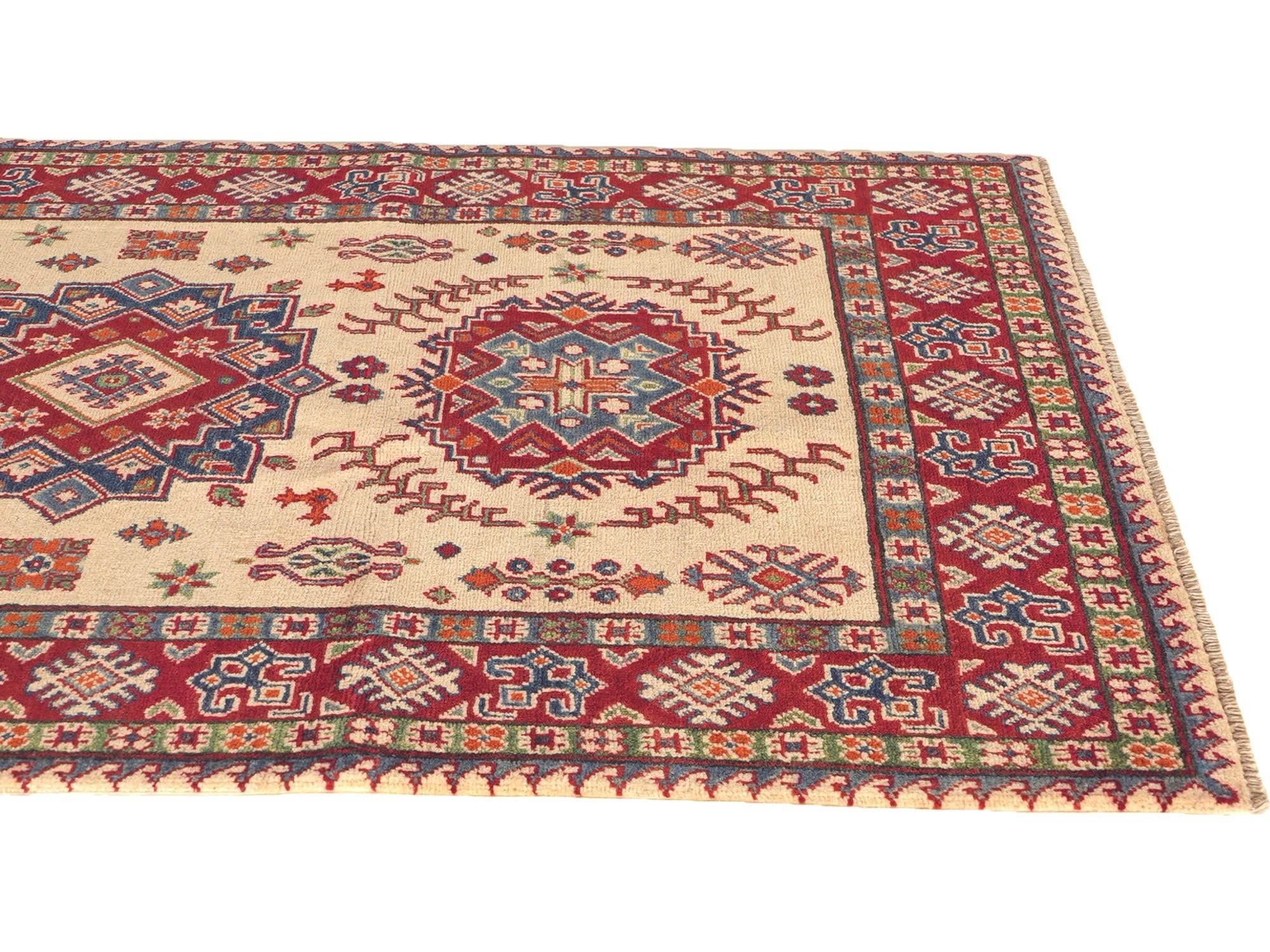 120cm x 185cm Hand Knotted Kazak Rug
