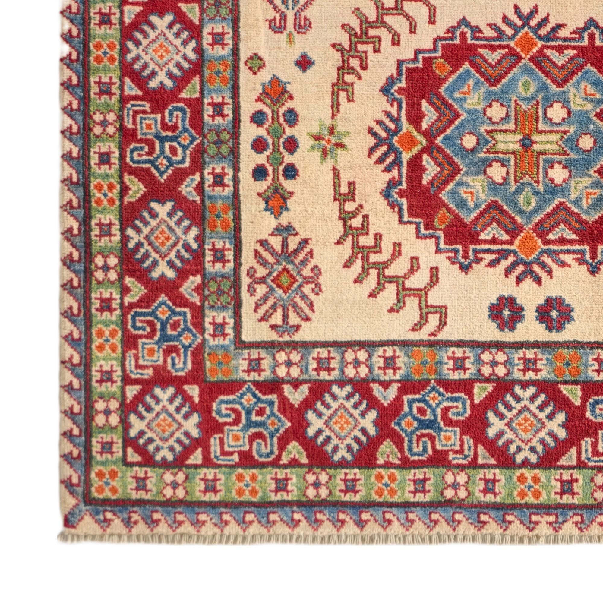 120cm x 185cm Hand Knotted Kazak Rug