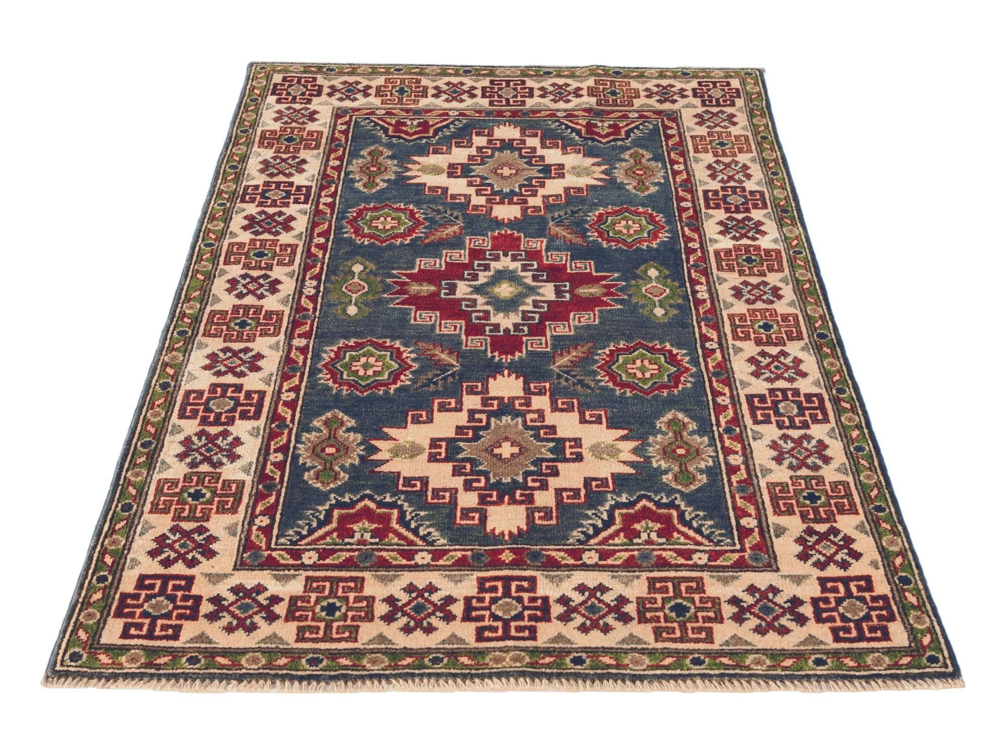 3' 1 x 4' 11 Hand Knotted Kazak Rug