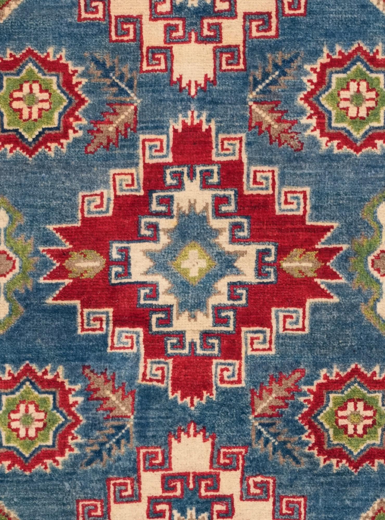 3' 1 x 4' 11 Hand Knotted Kazak Rug