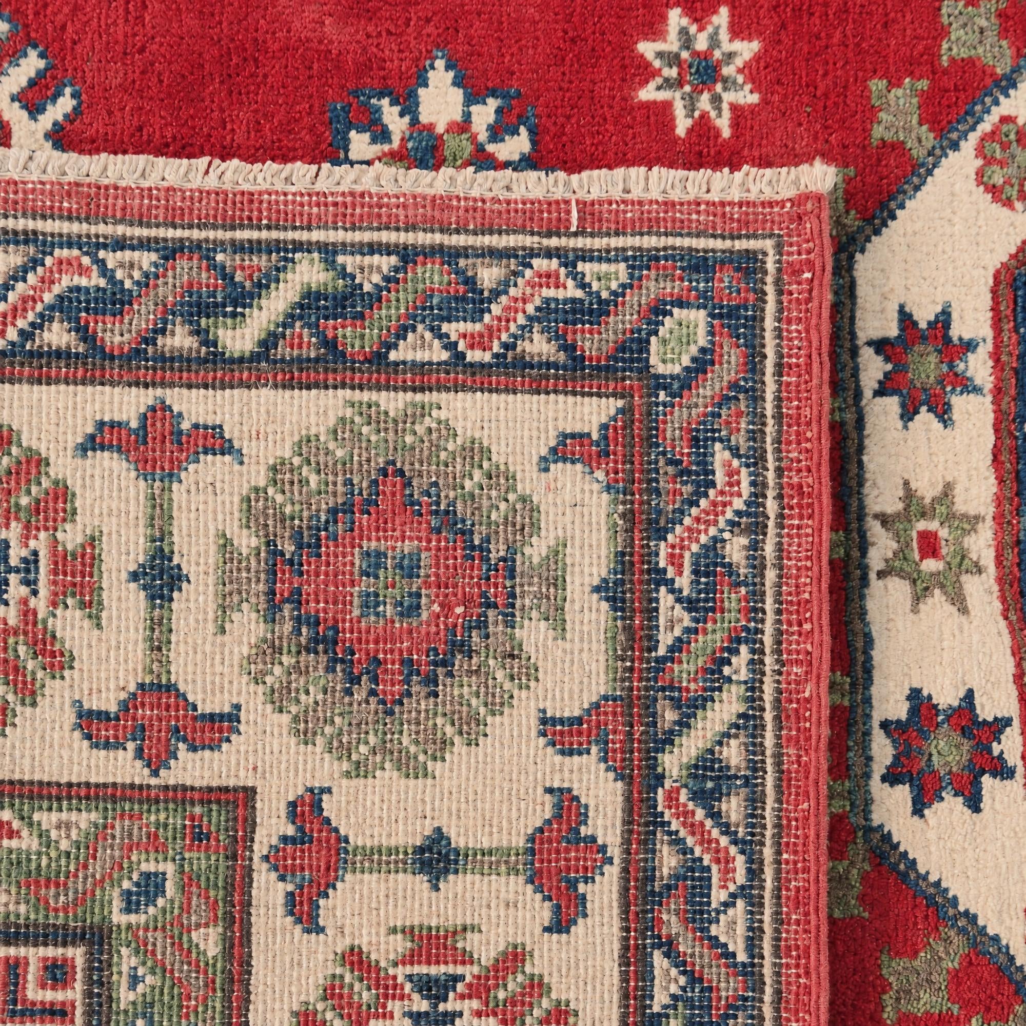 185cm x 280cm Hand Knotted Kazak Rug