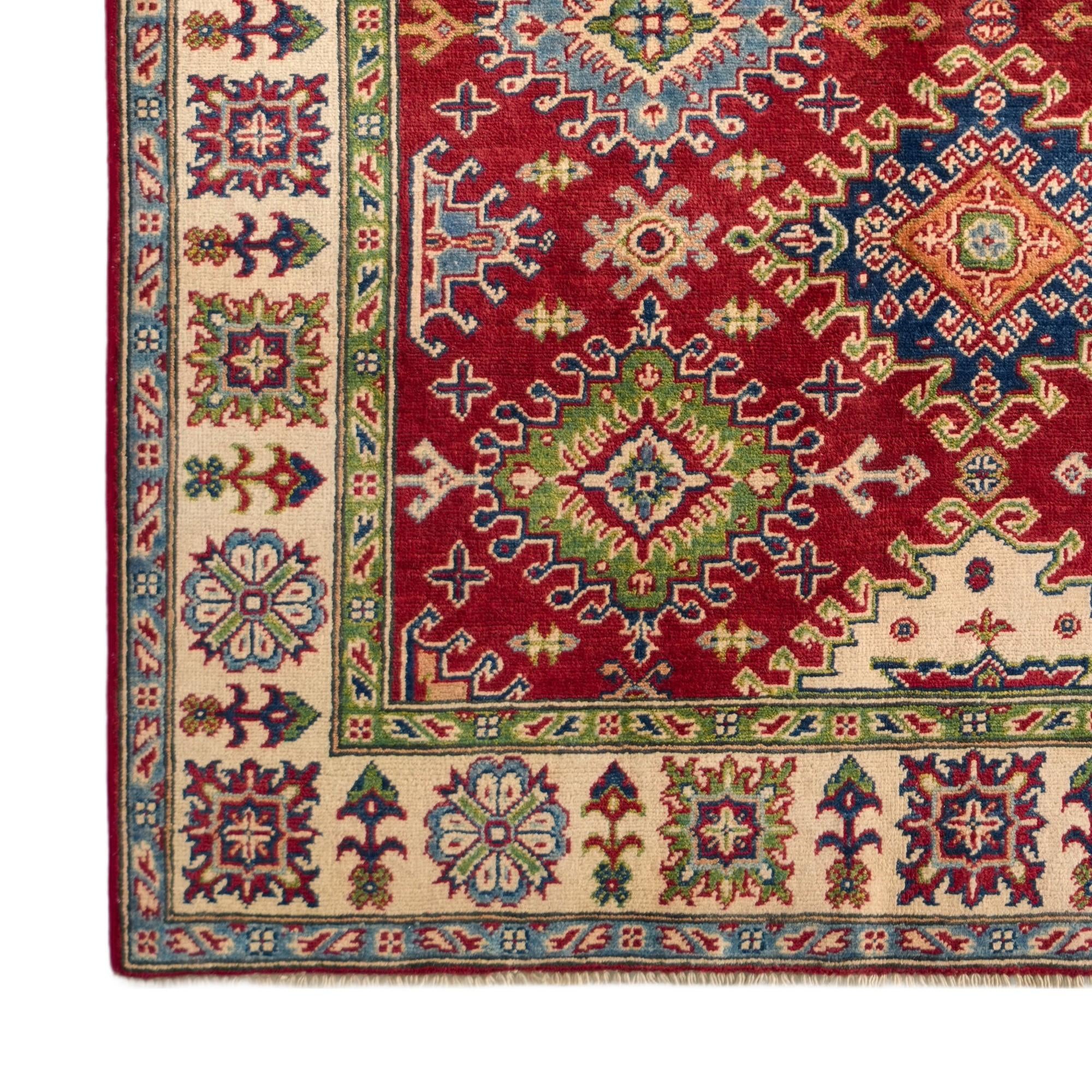 4' 10 x 6' 5 Hand Knotted Kazak Rug