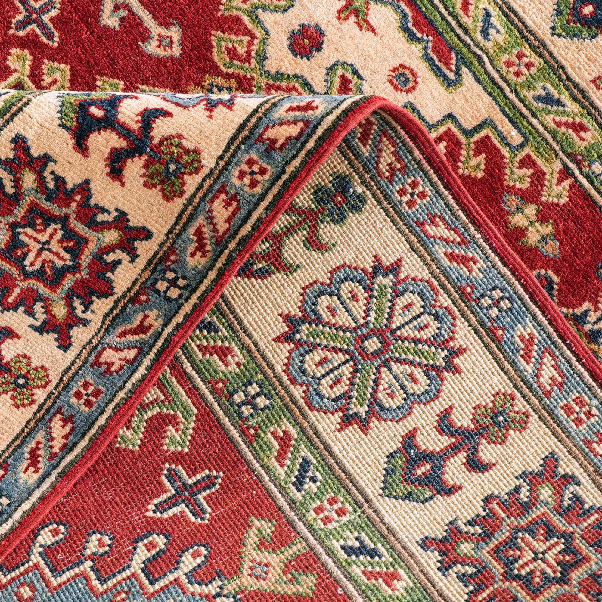 4' 10 x 6' 5 Hand Knotted Kazak Rug