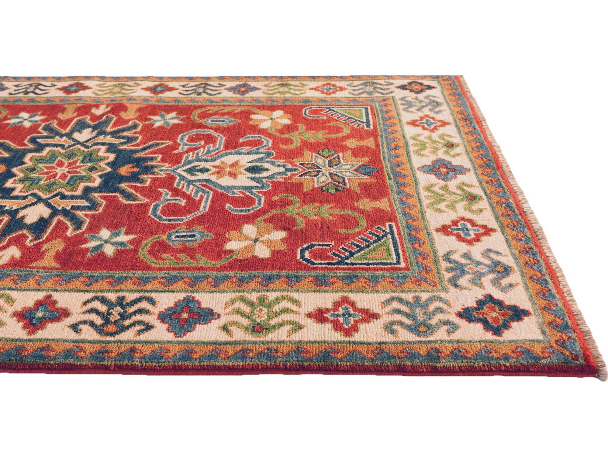 3' 1 x 5' 1 Hand Knotted Kazak Rug