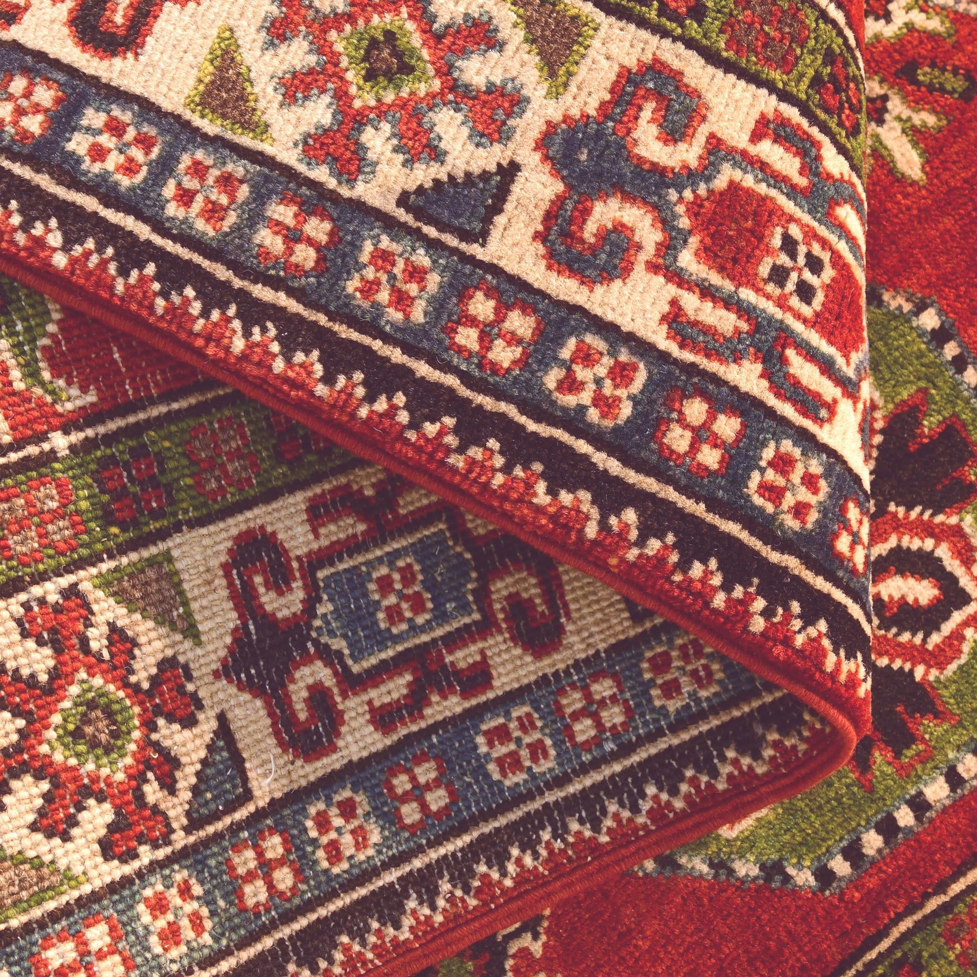3' 3 x 4' 11 Hand Knotted Kazak Rug