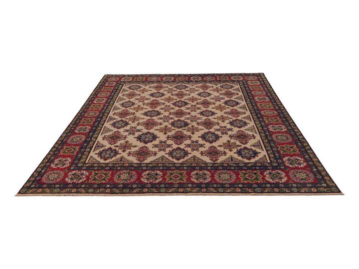 8' x 9' 9 Hand Knotted Kazak Rug