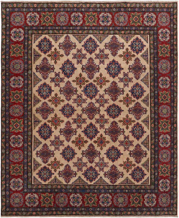 8' x 9' 9 Hand Knotted Kazak Rug
