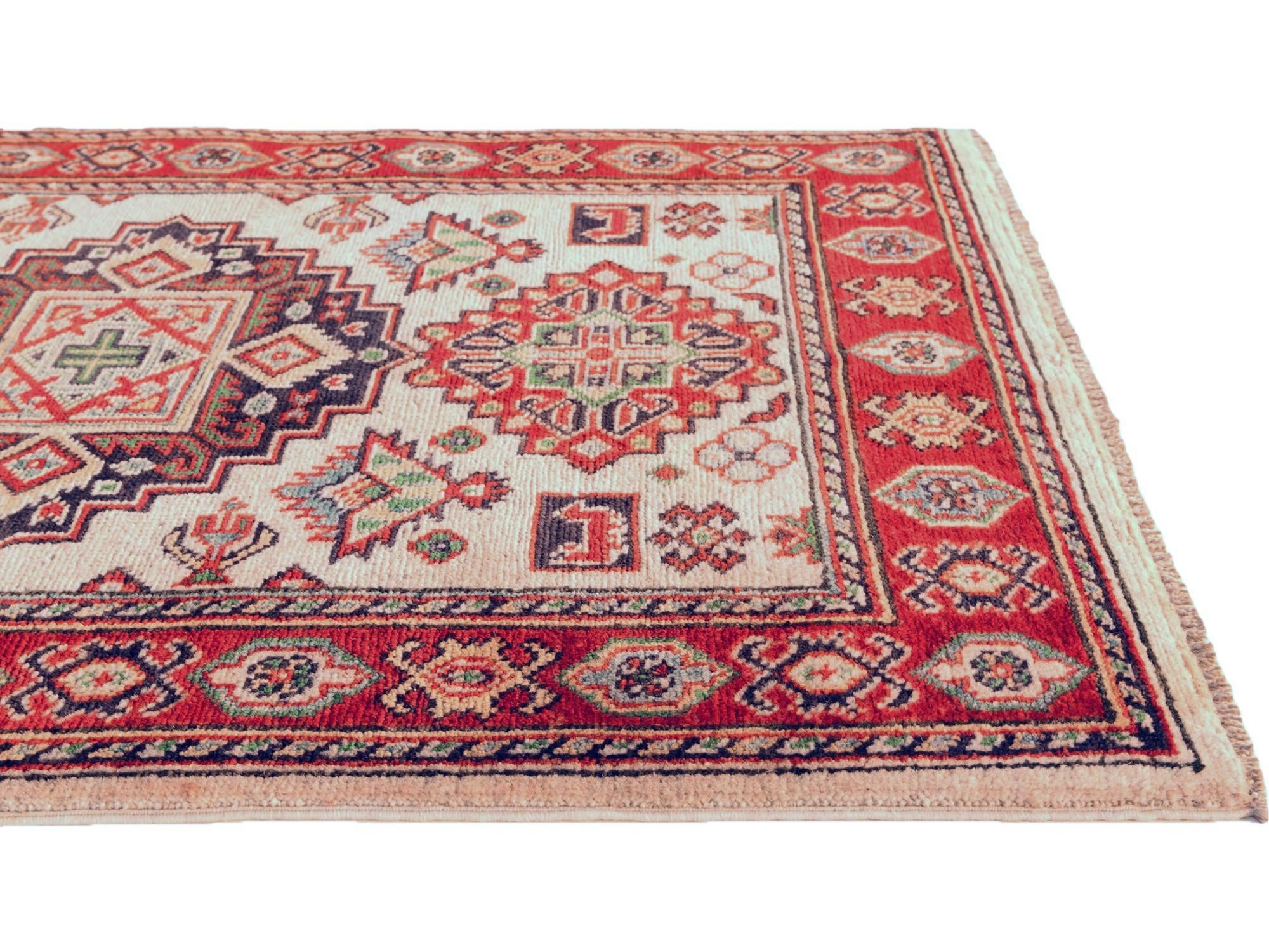 2' 7 x 4' Hand Knotted Kazak Rug