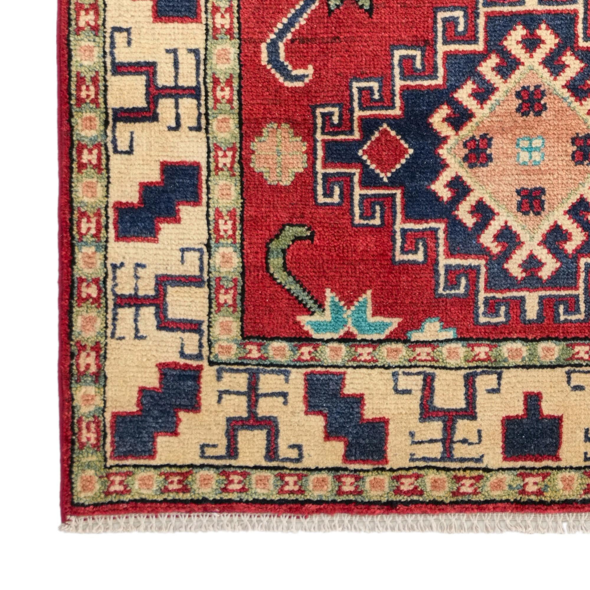 80cm x 130cm Hand Knotted Kazak Rug