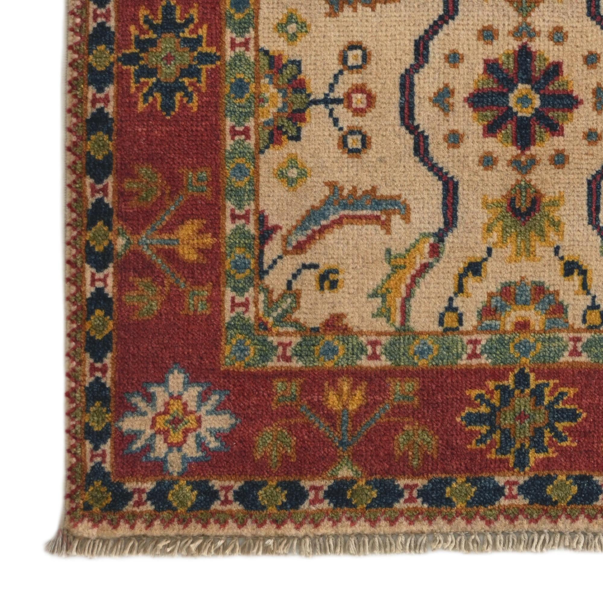 2' 2 x 3' Hand Knotted Kazak Rug