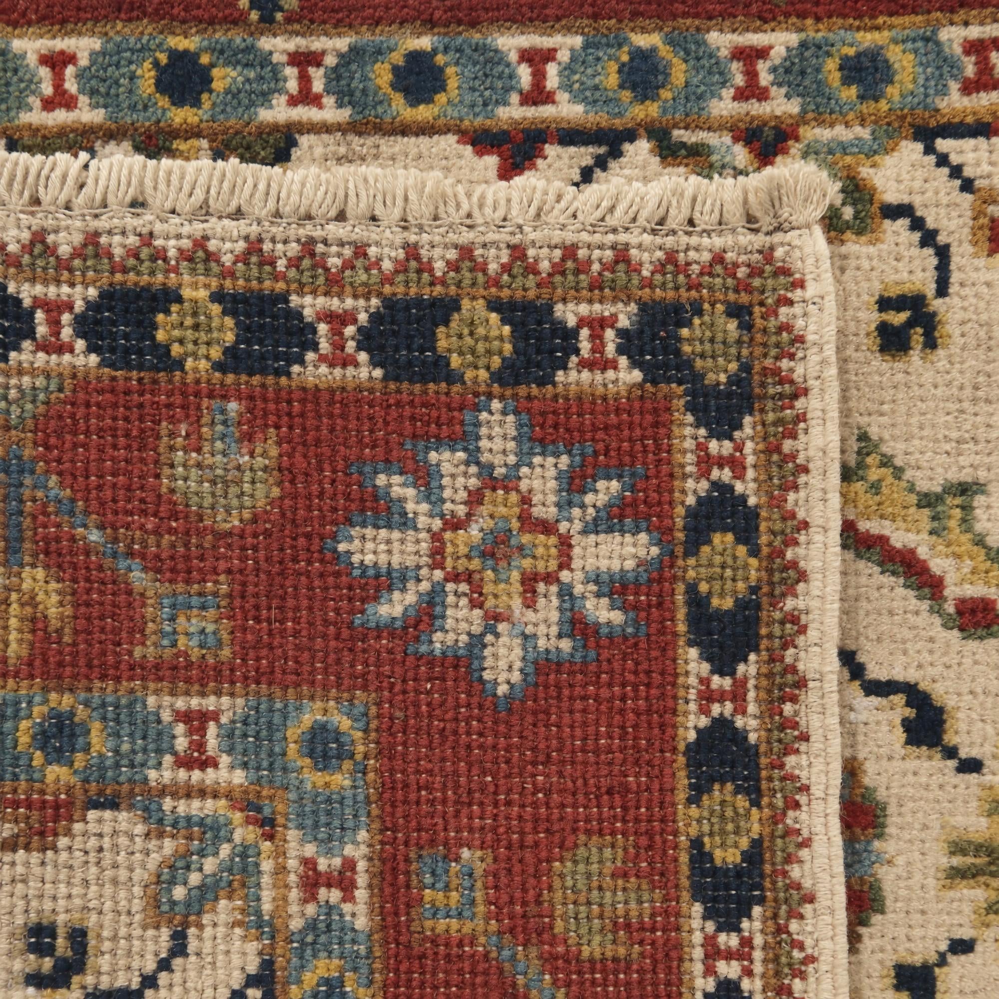 65cm x 90cm Hand Knotted Kazak Rug