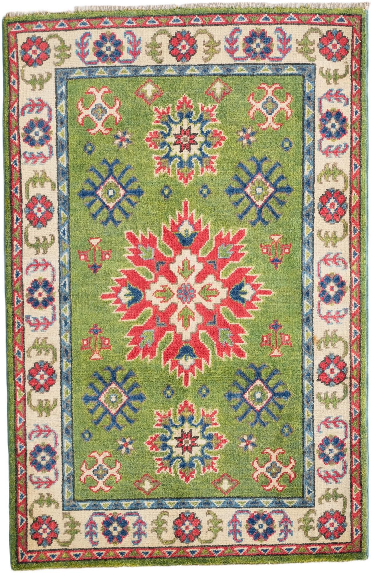 2' 9 x 4' 2 Hand Knotted Kazak Rug
