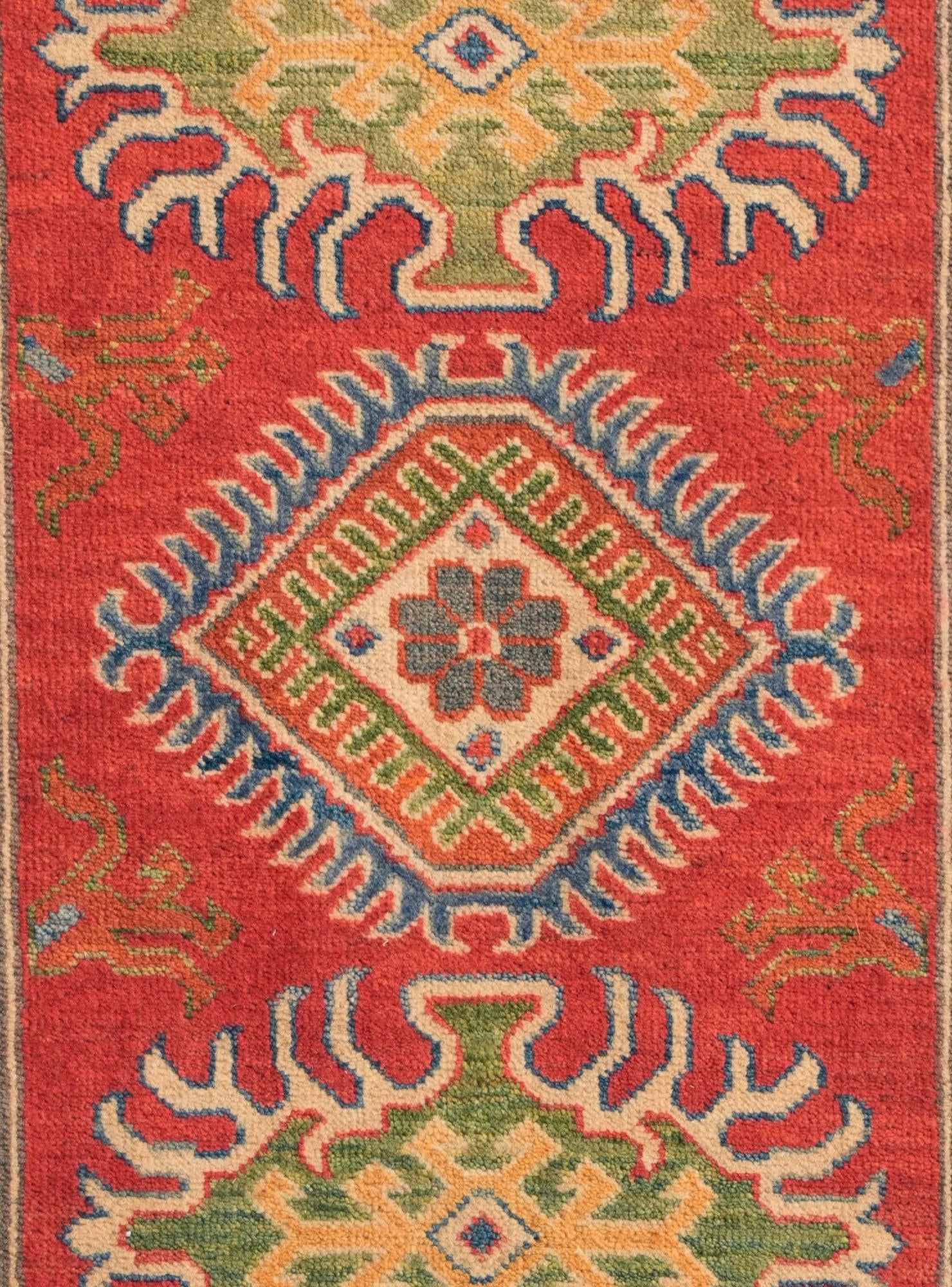 2' 9 x 4' Hand Knotted Kazak Rug