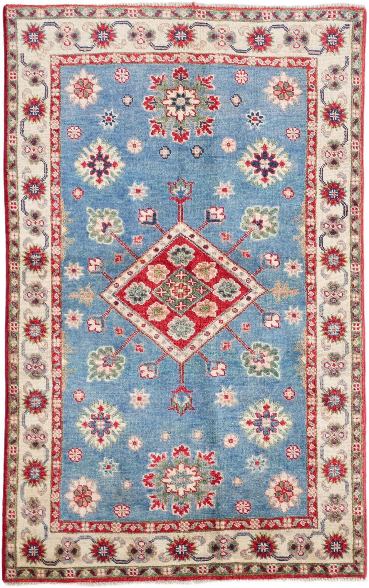 3' 1 x 4' 11 Hand Knotted Kazak Rug