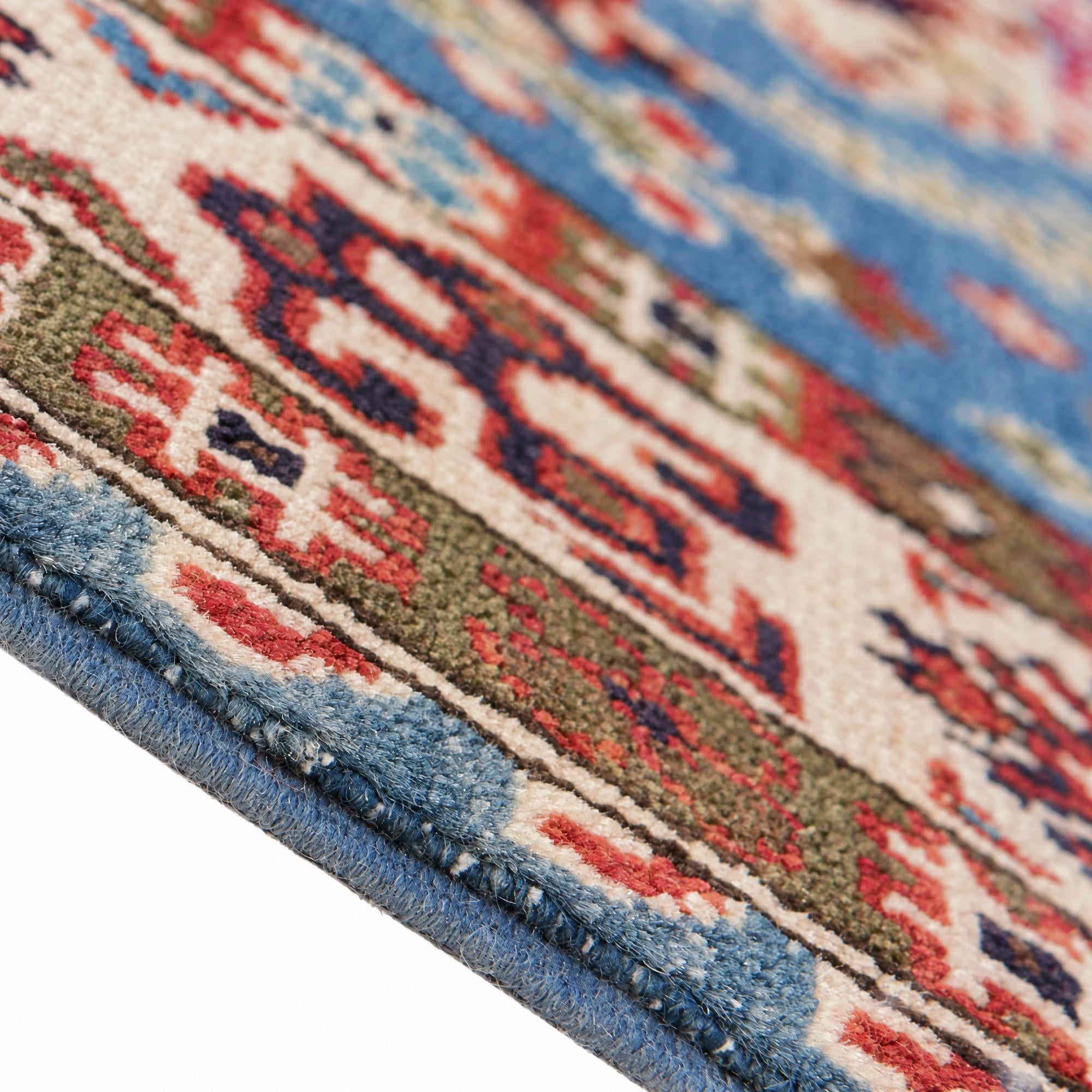 100cm x 155cm Hand Knotted Kazak Rug
