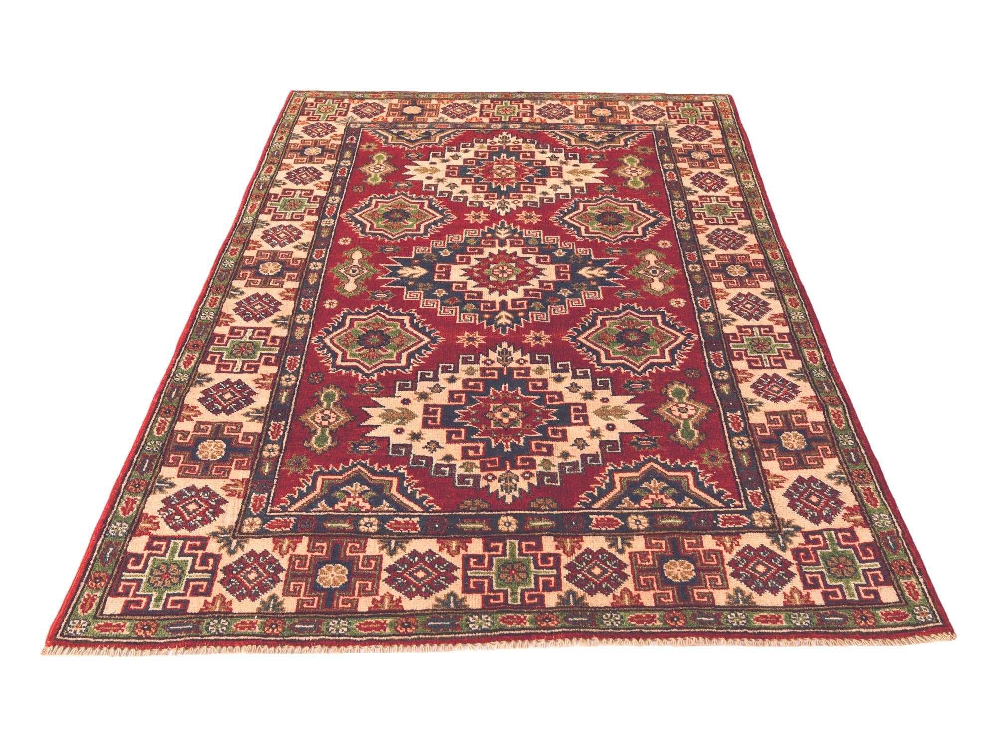 3' 10 x 5' 9 Hand Knotted Kazak Rug