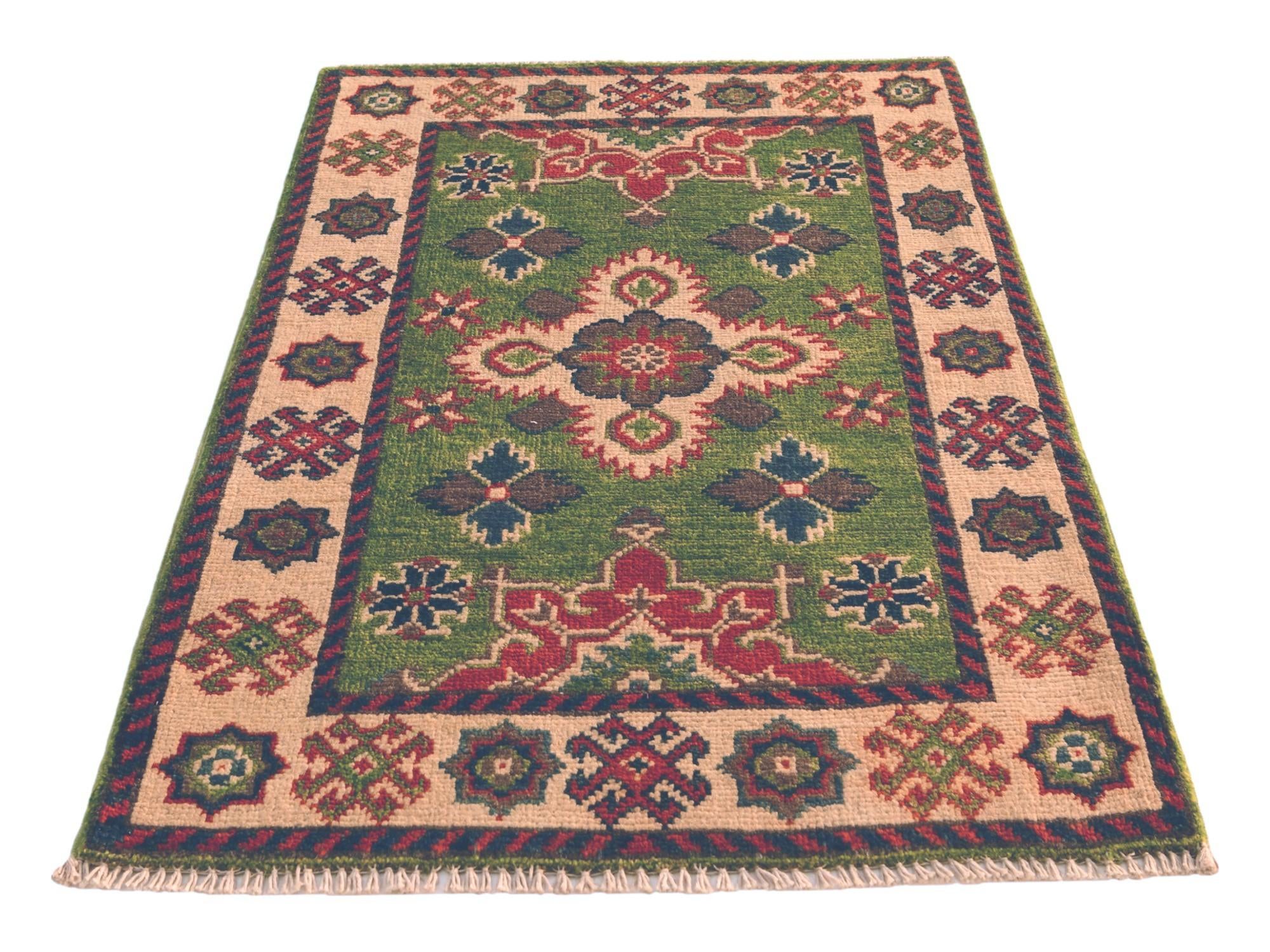 2' x 2' 11 Hand Knotted Kazak Rug