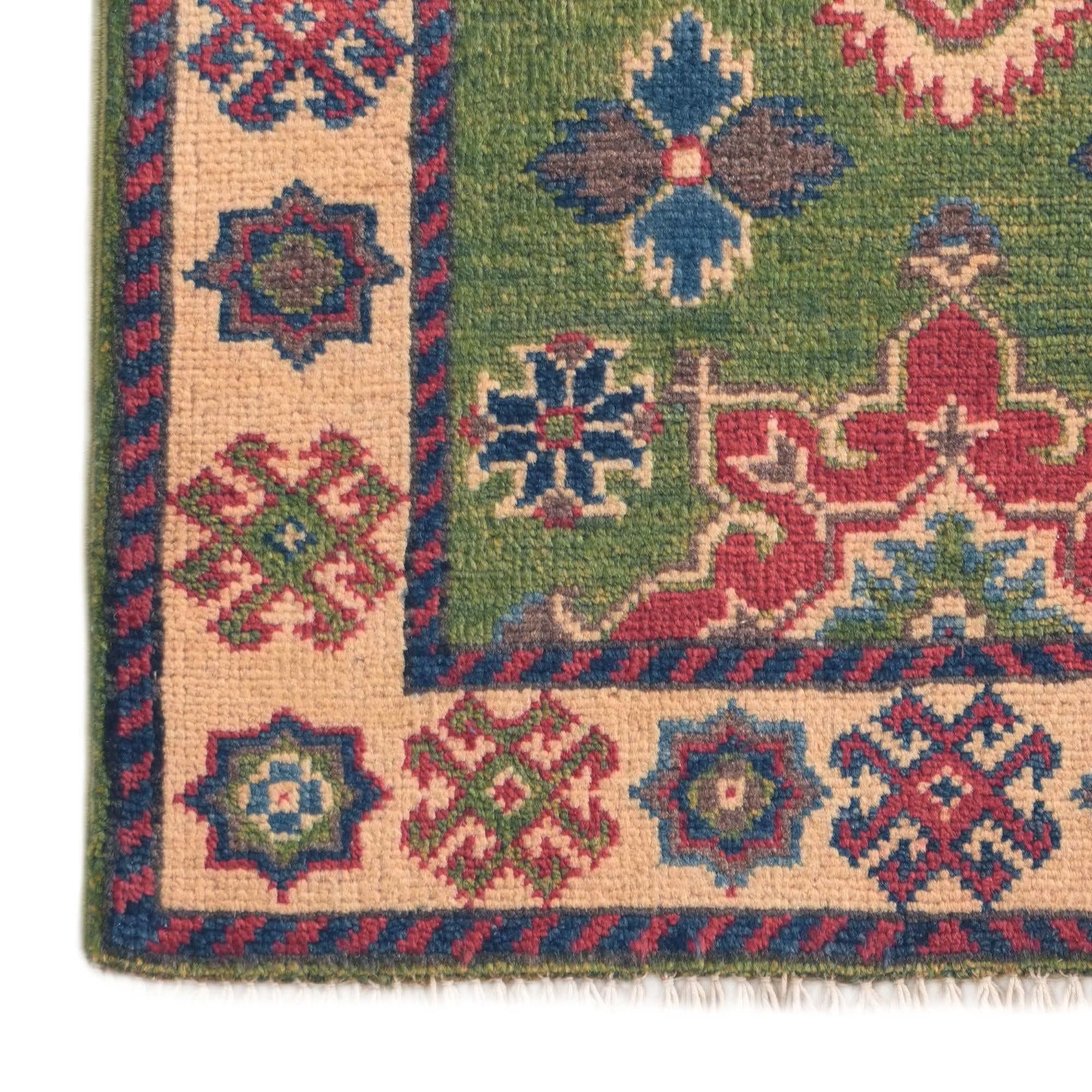 2' x 2' 11 Hand Knotted Kazak Rug