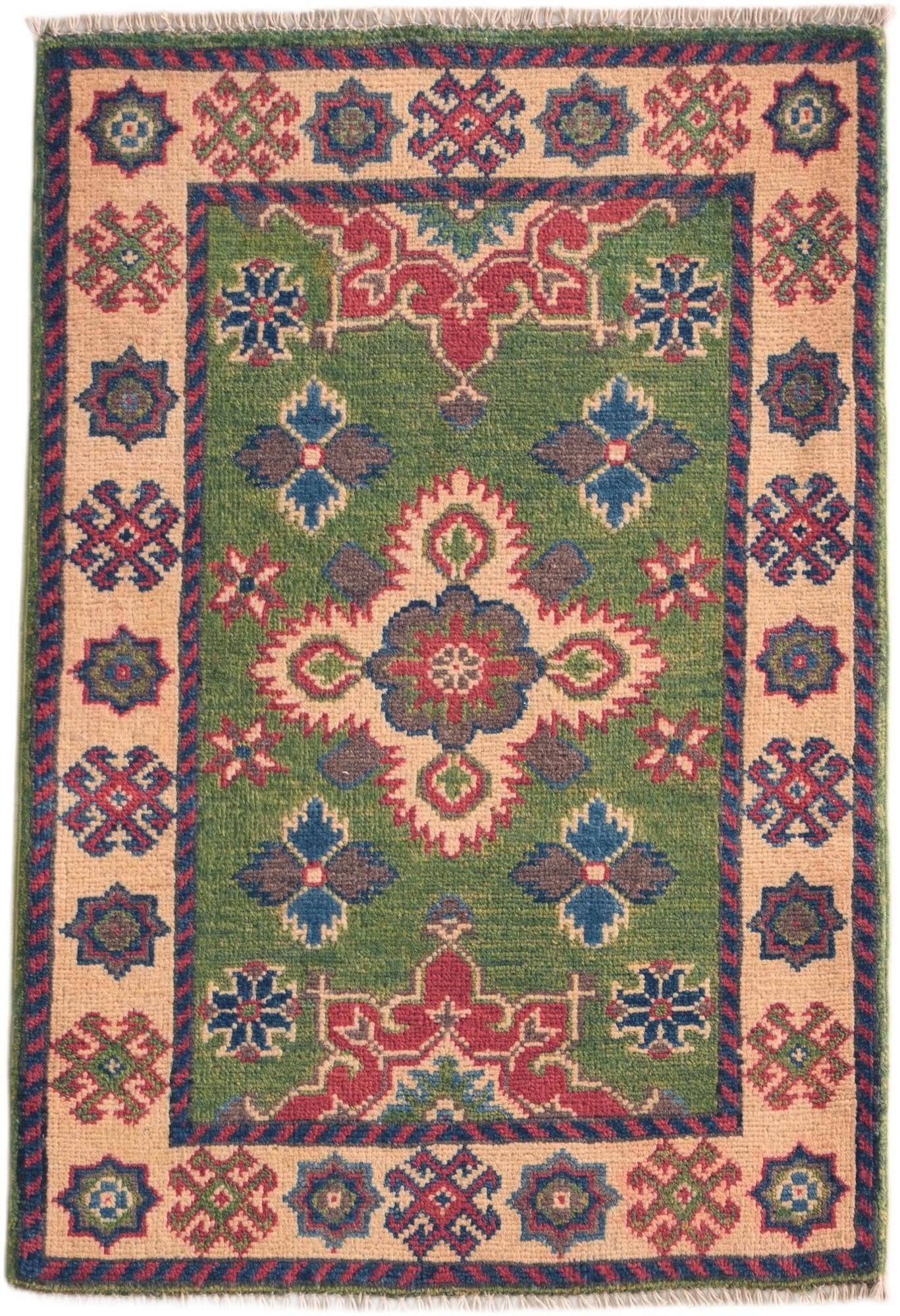 2' x 2' 11 Hand Knotted Kazak Rug