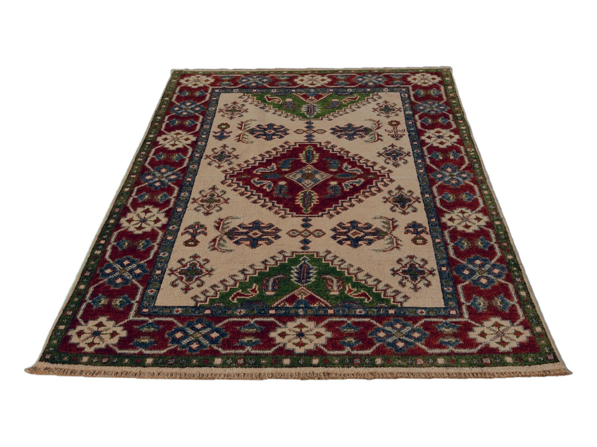 3' 3 x 5' Hand Knotted Kazak Rug