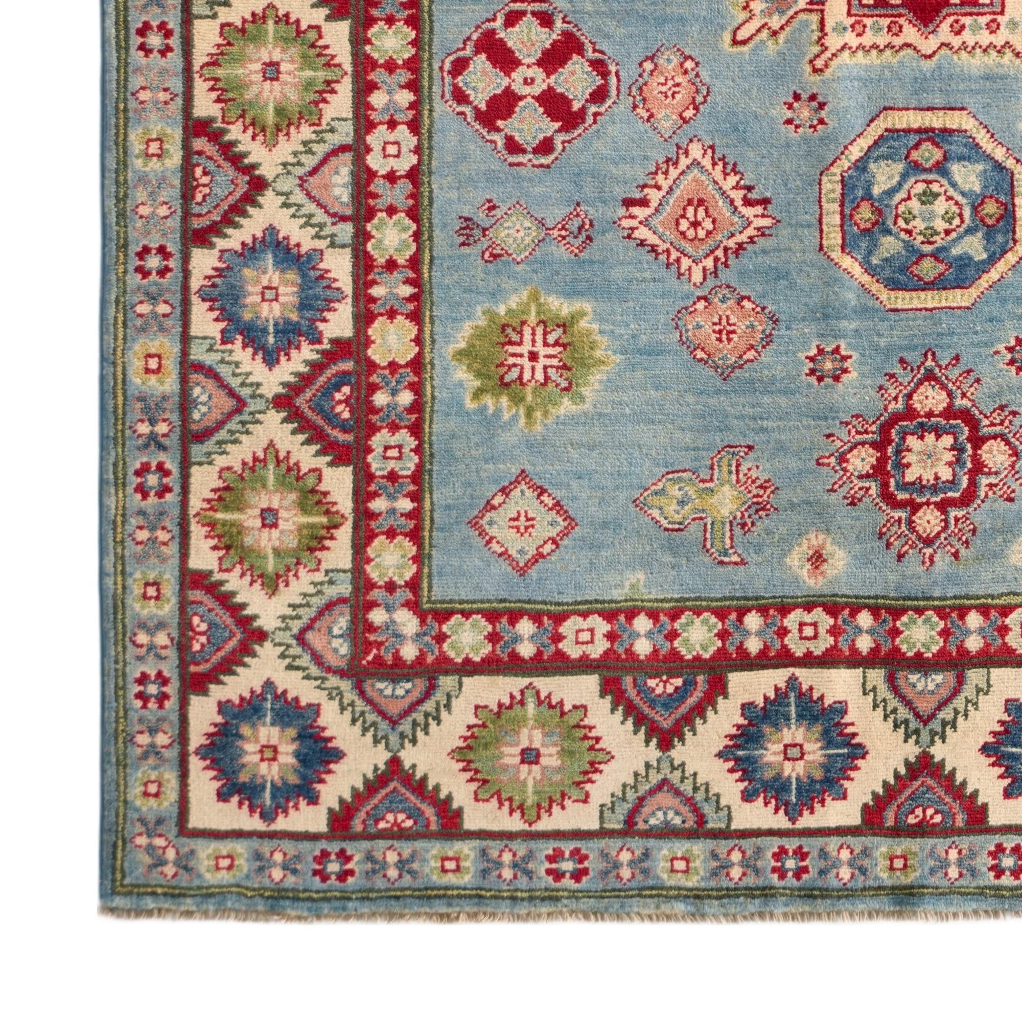 4' 11 x 6' 7 Hand Knotted Kazak Rug