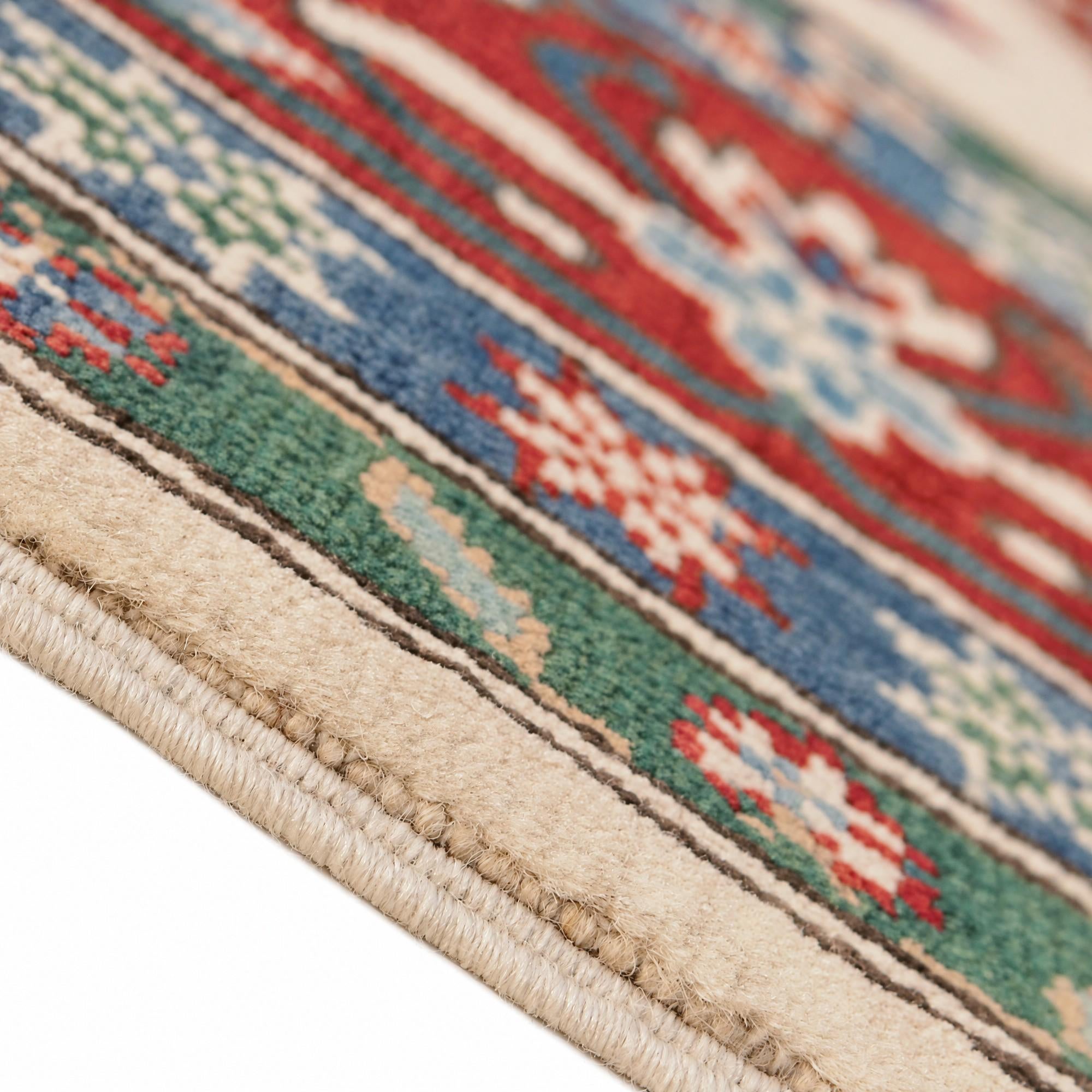 200cm x 295cm anudado a mano Kazak Alfombra