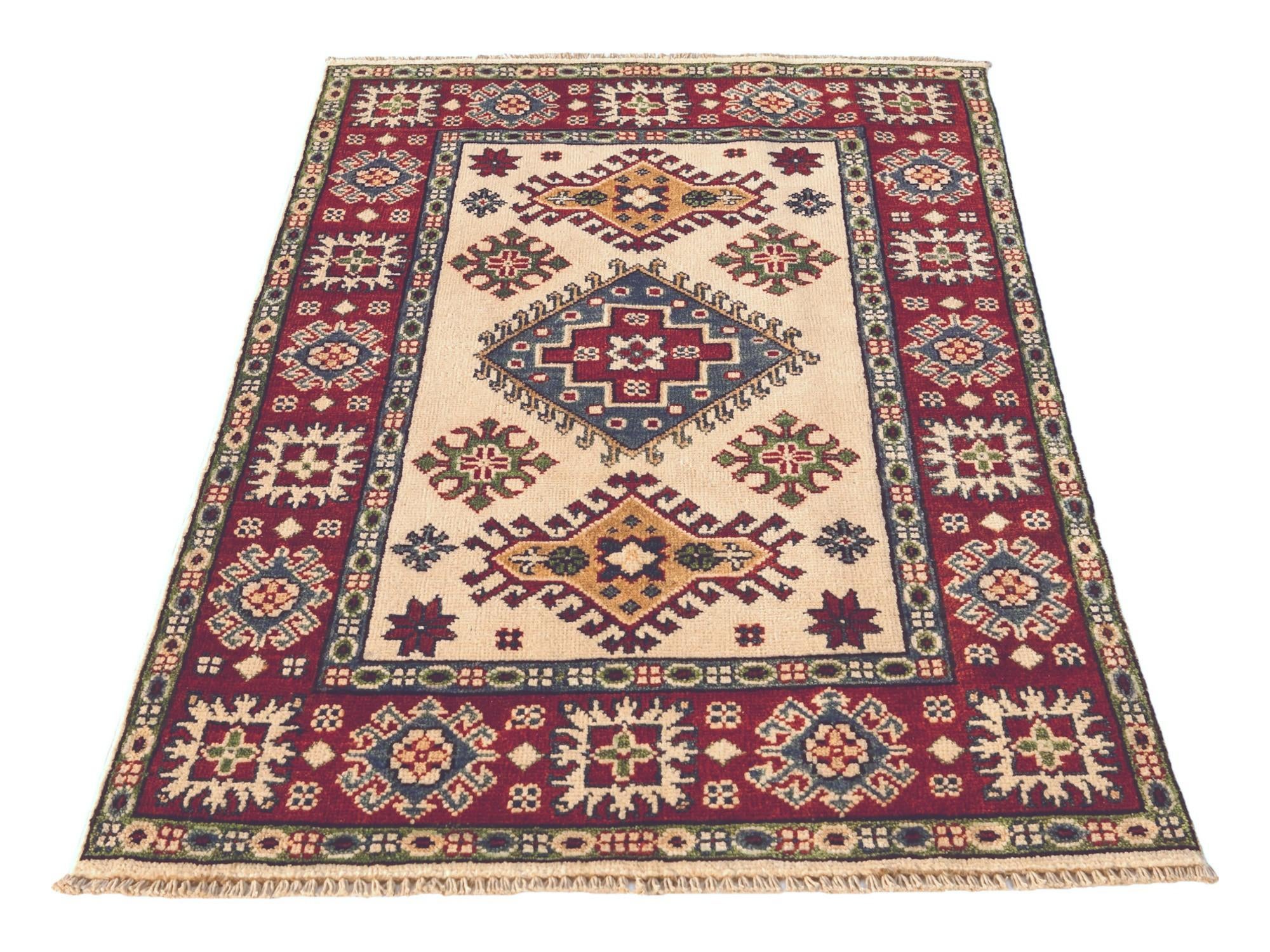 2' 7 x 4' 2 Hand Knotted Kazak Rug