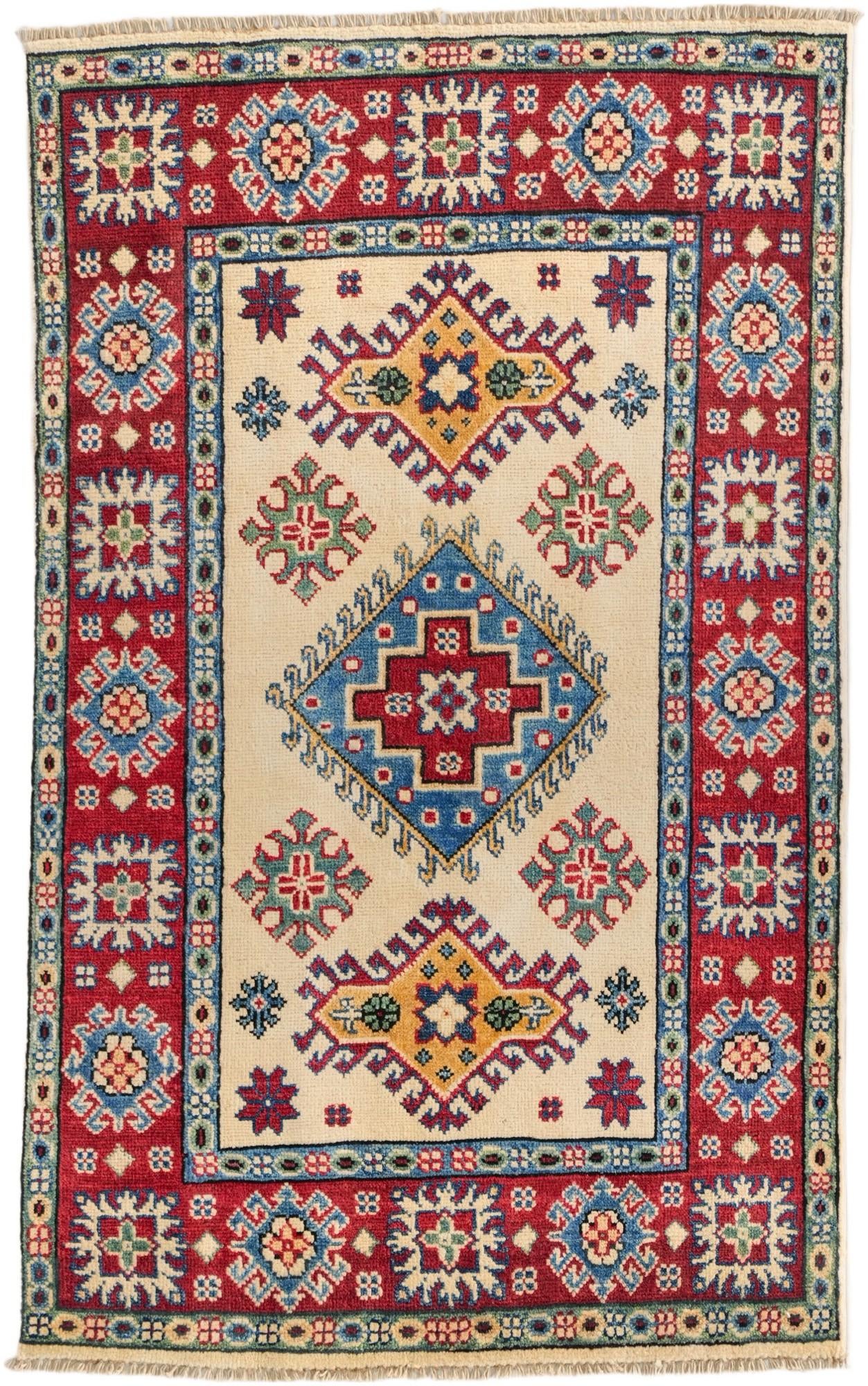2' 7 x 4' 2 Hand Knotted Kazak Rug