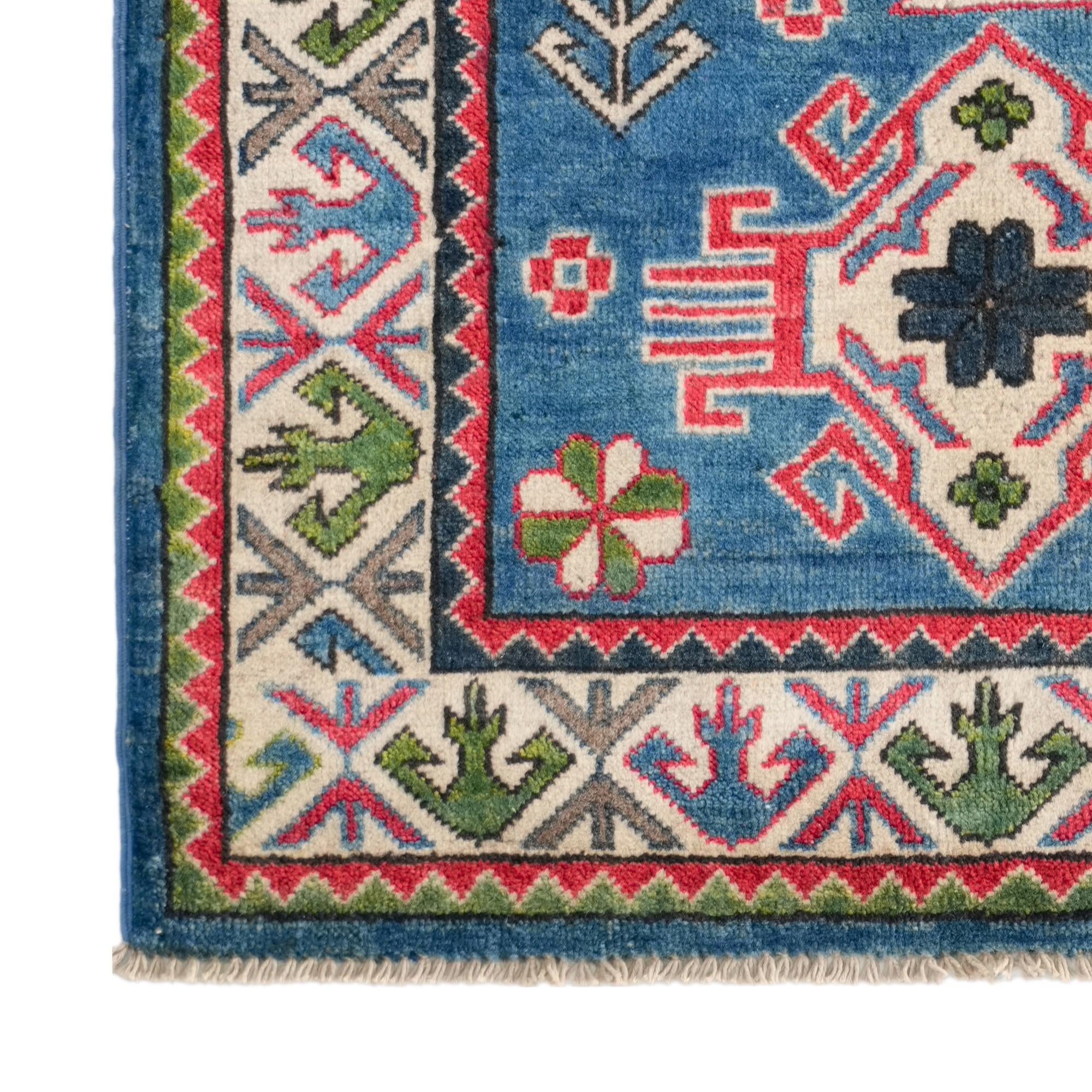 80cm x 125cm Handgeknüpft Kazak Teppich