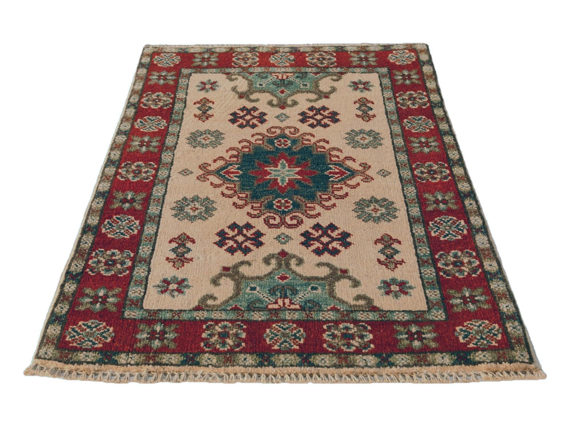 2' x 3' 1 Hand Knotted Kazak Rug