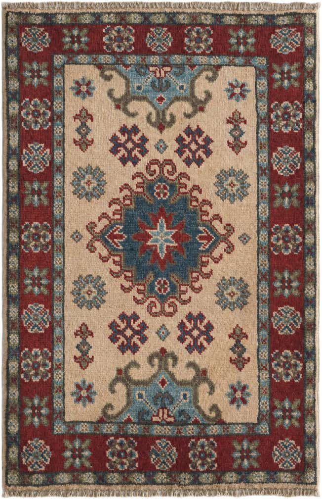 2' x 3' 1 Hand Knotted Kazak Rug