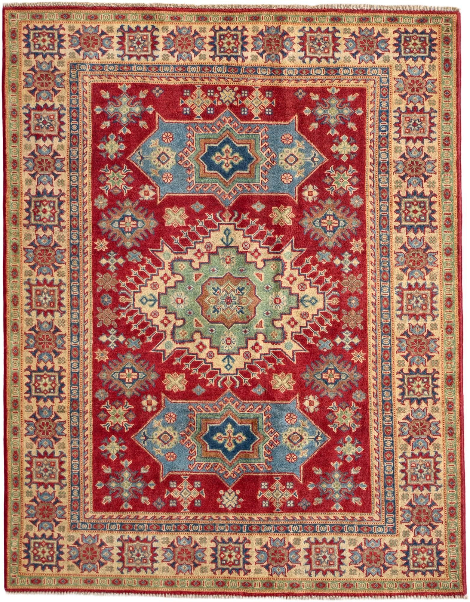 5' x 6' 5 Hand Knotted Kazak Rug