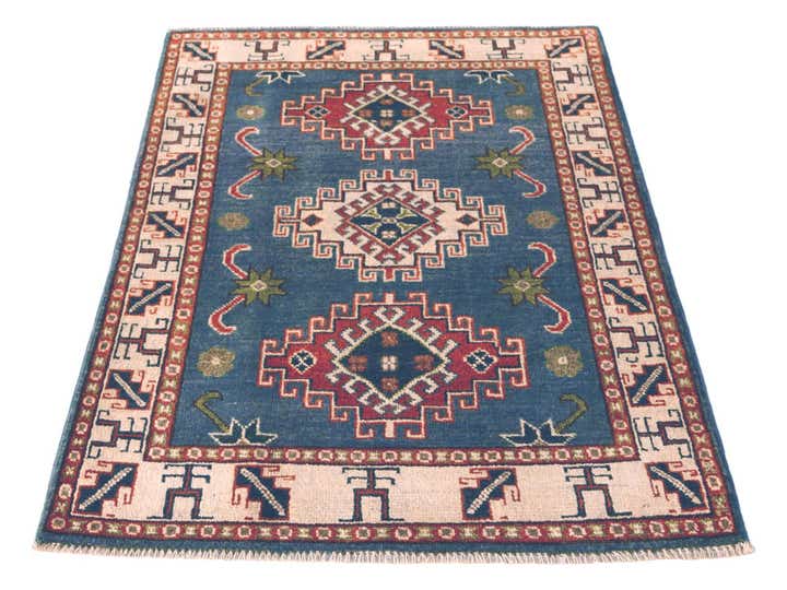 2' 8 x 3' 10 Hand Knotted Kazak Rug