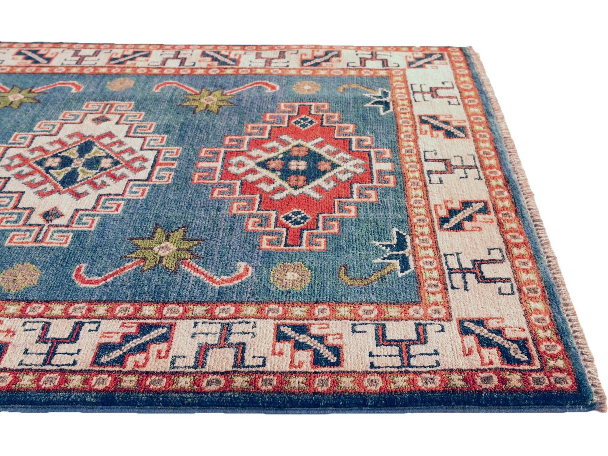 80cm x 115cm Hand Knotted Kazak Rug