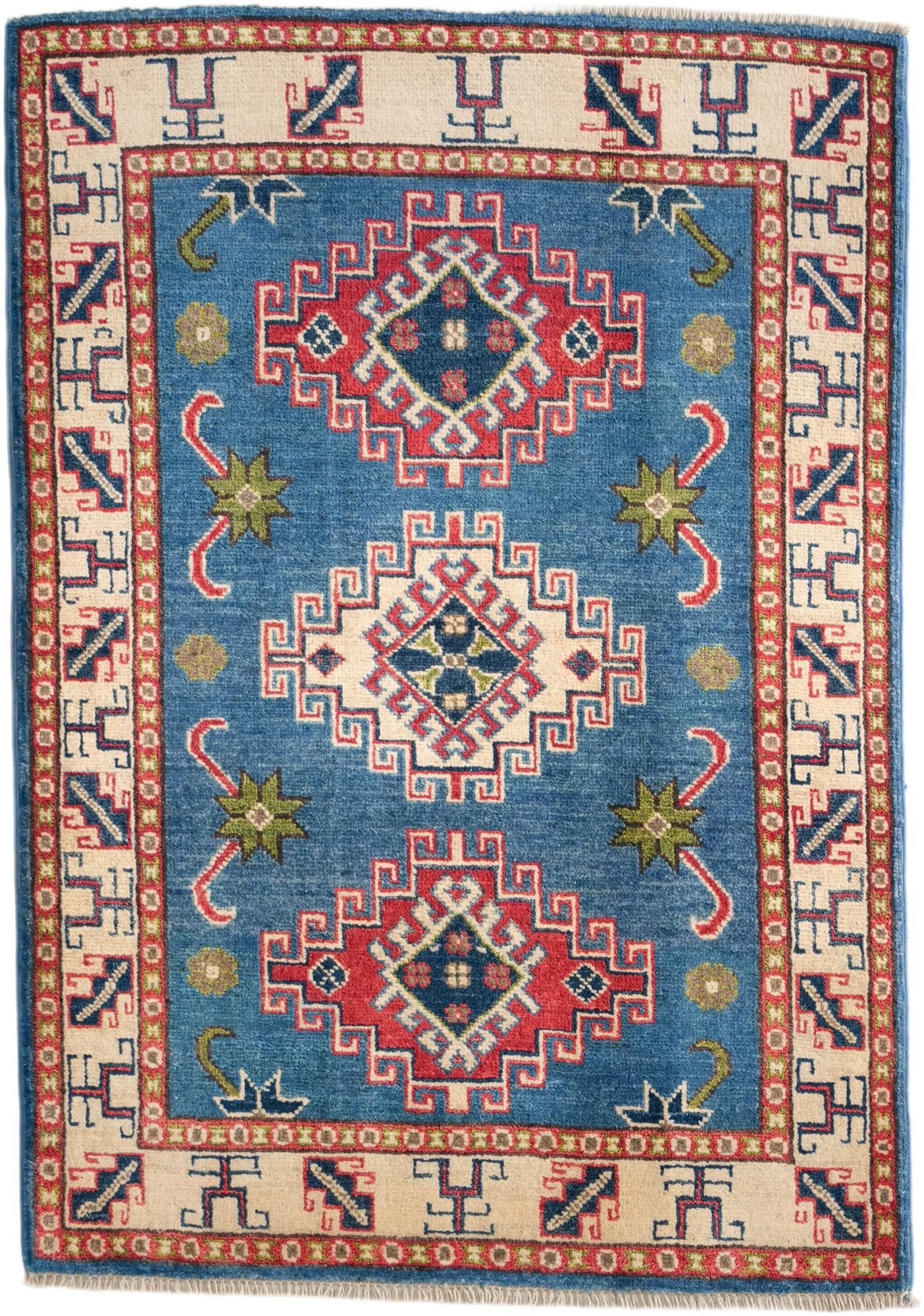 2' 8 x 3' 10 Hand Knotted Kazak Rug