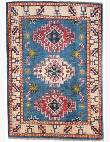 2' 8 x 3' 10 Hand Knotted Kazak Rug