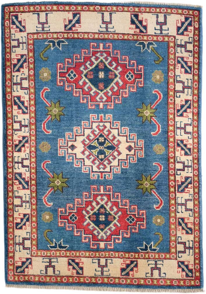2' 8 x 3' 10 Hand Knotted Kazak Rug