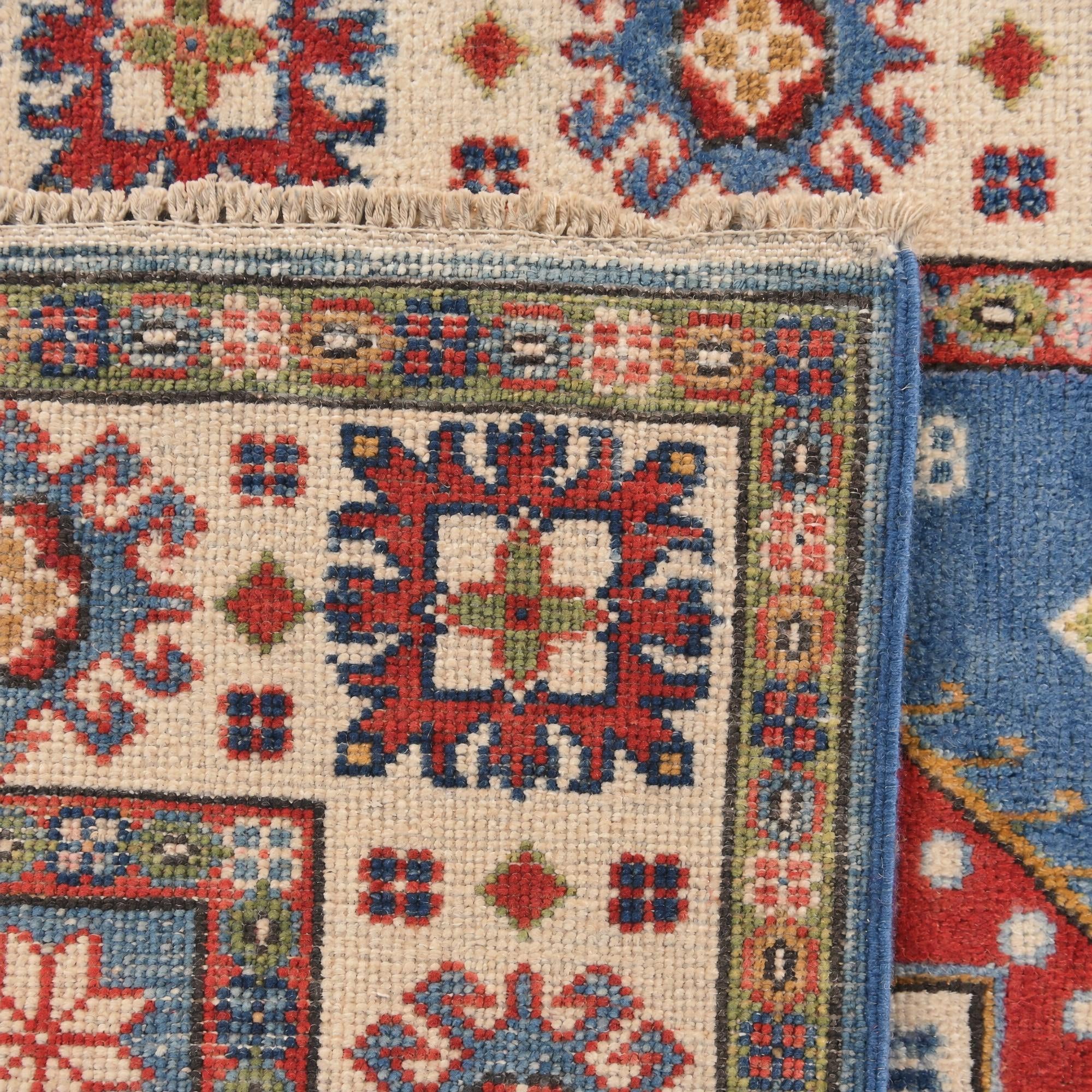 85cm x 125cm Hand Knotted Kazak Rug