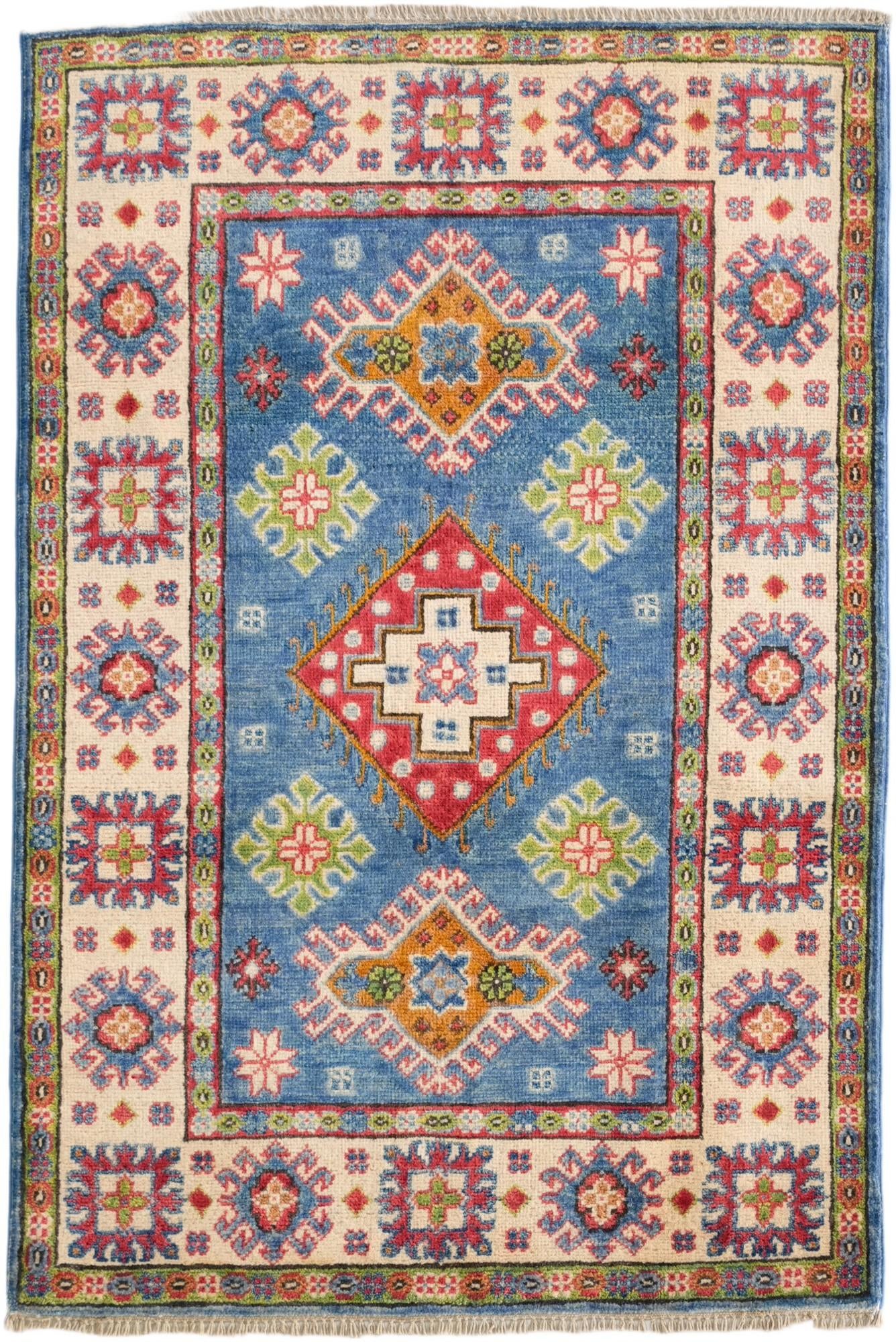 2' 9 x 4' 2 Hand Knotted Kazak Rug