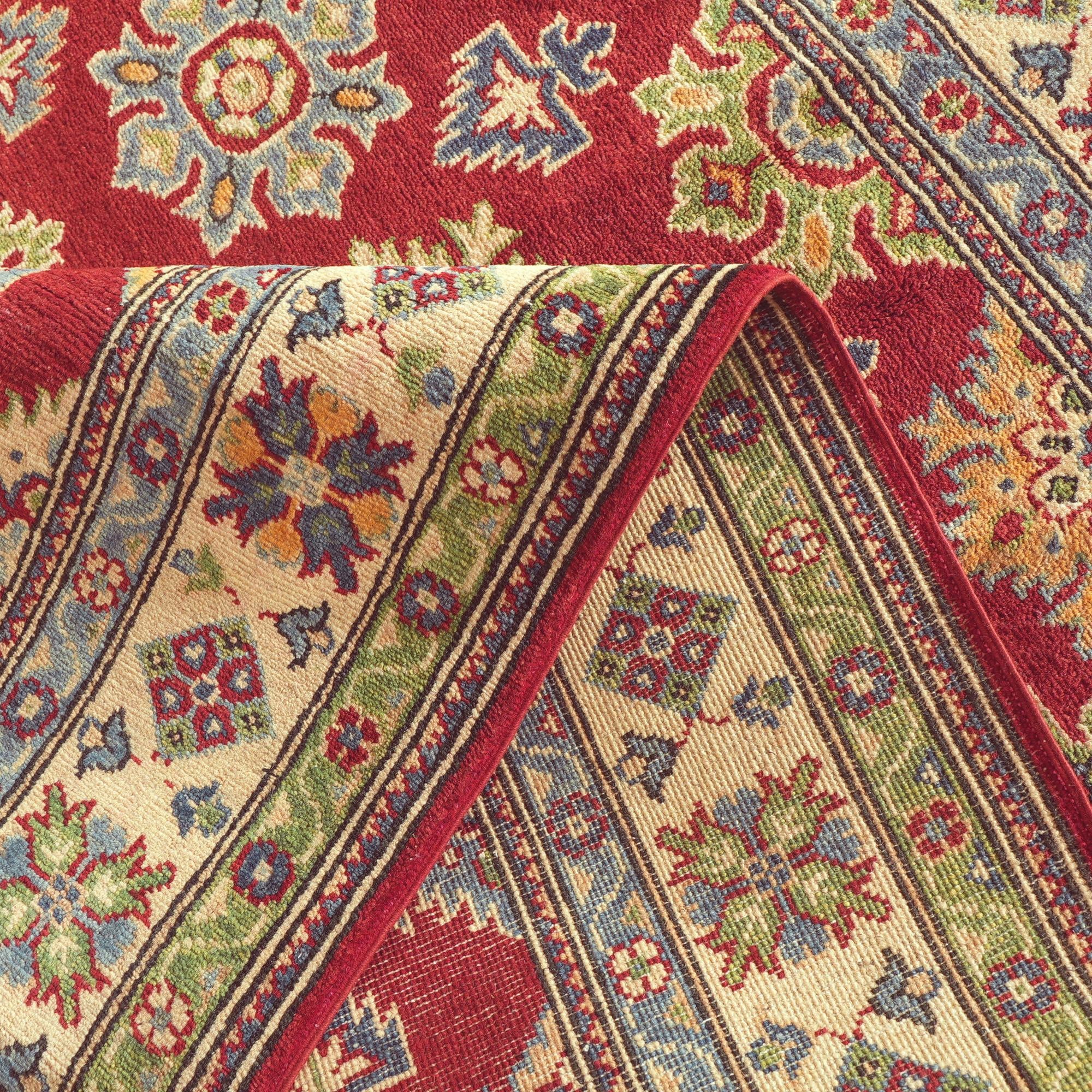 150cm x 205cm anudado a mano Kazak Alfombra
