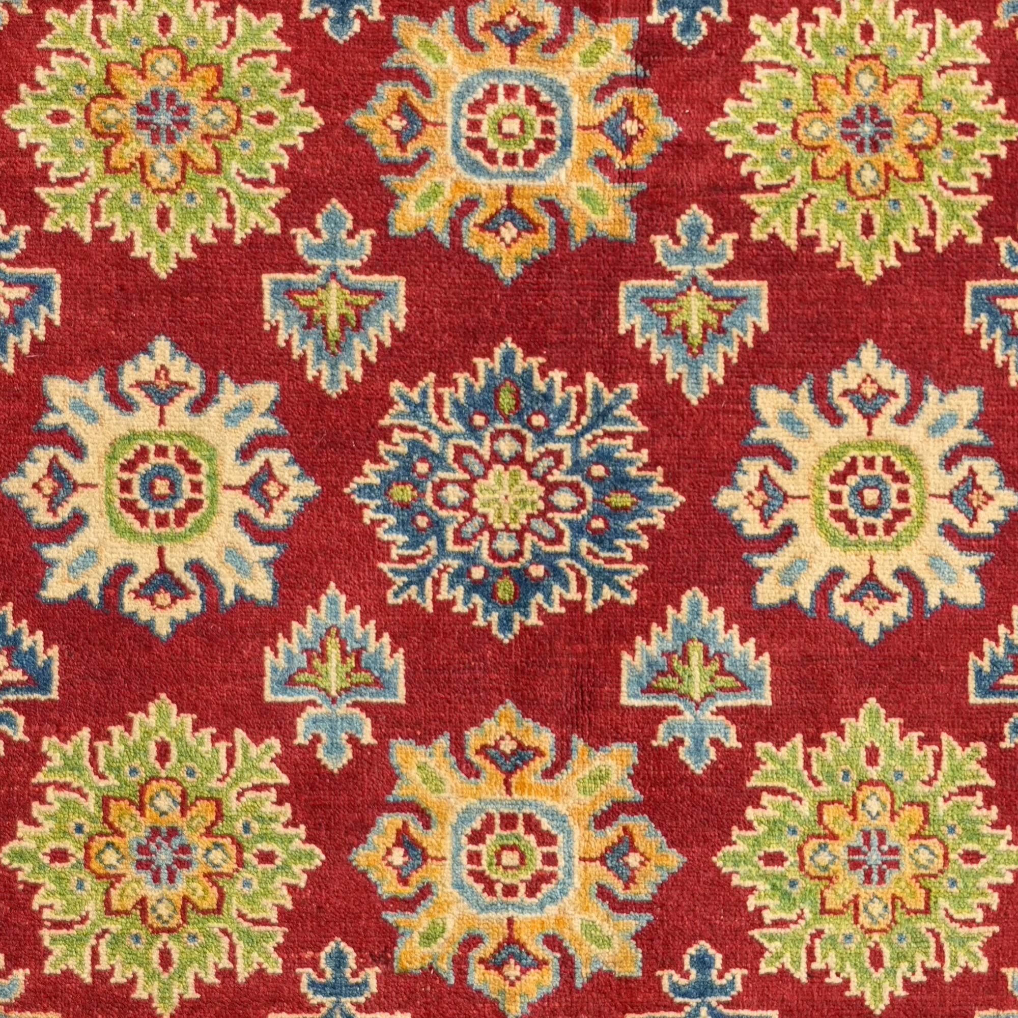 150cm x 205cm anudado a mano Kazak Alfombra
